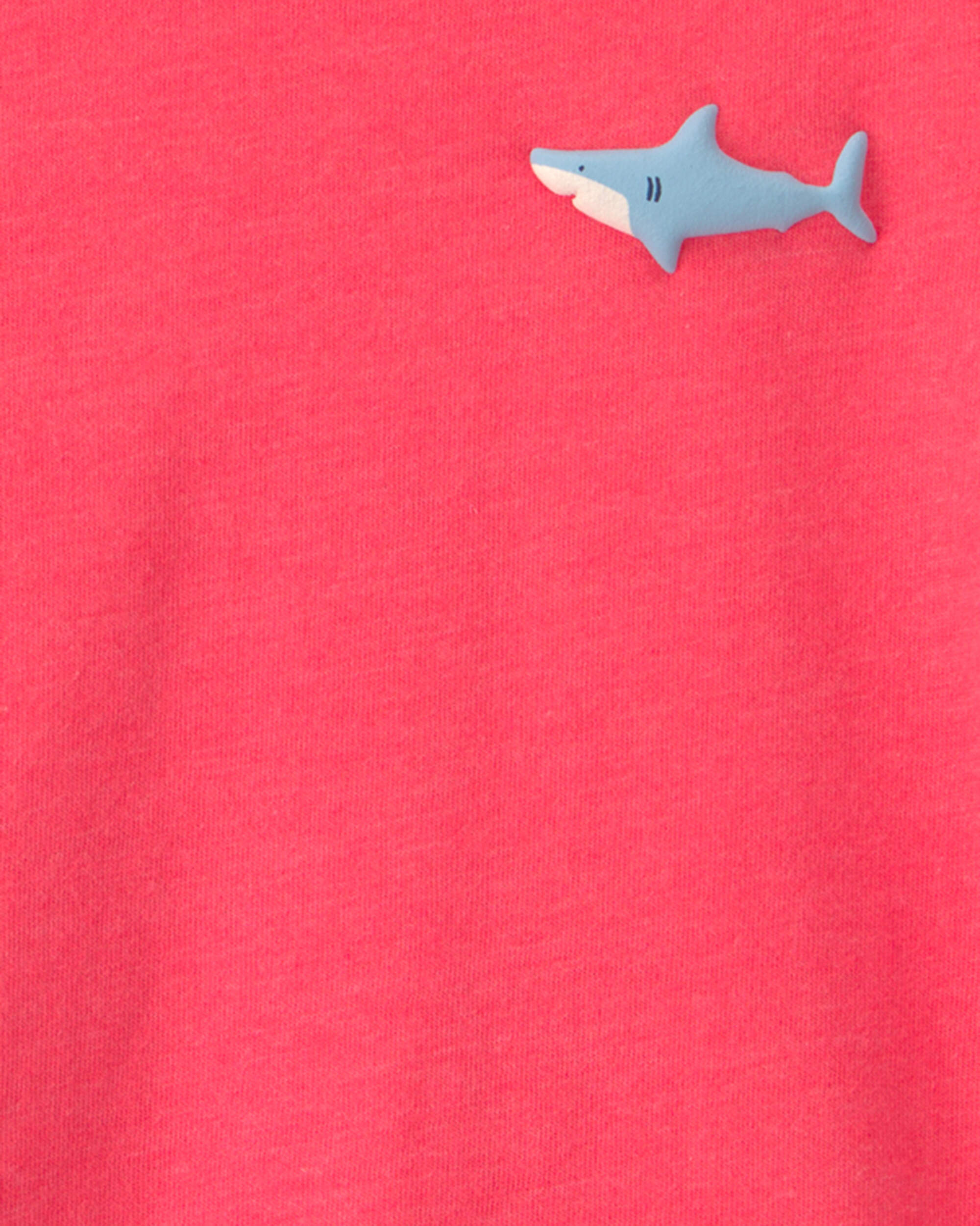 Baby Boy Shark Graphic Tee - Orange