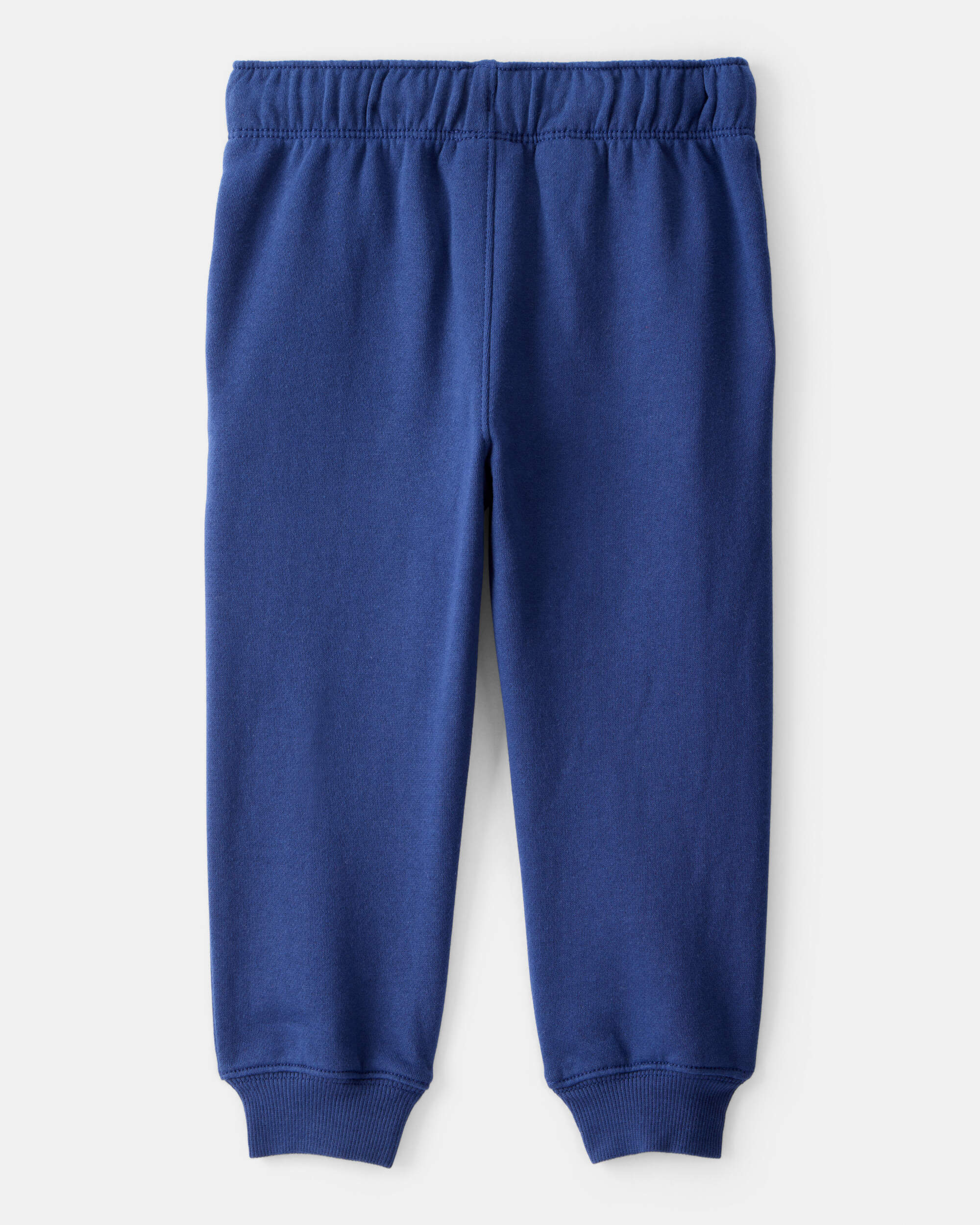 Toddler Boy Solid Fleece Cotton Jogger - Navy