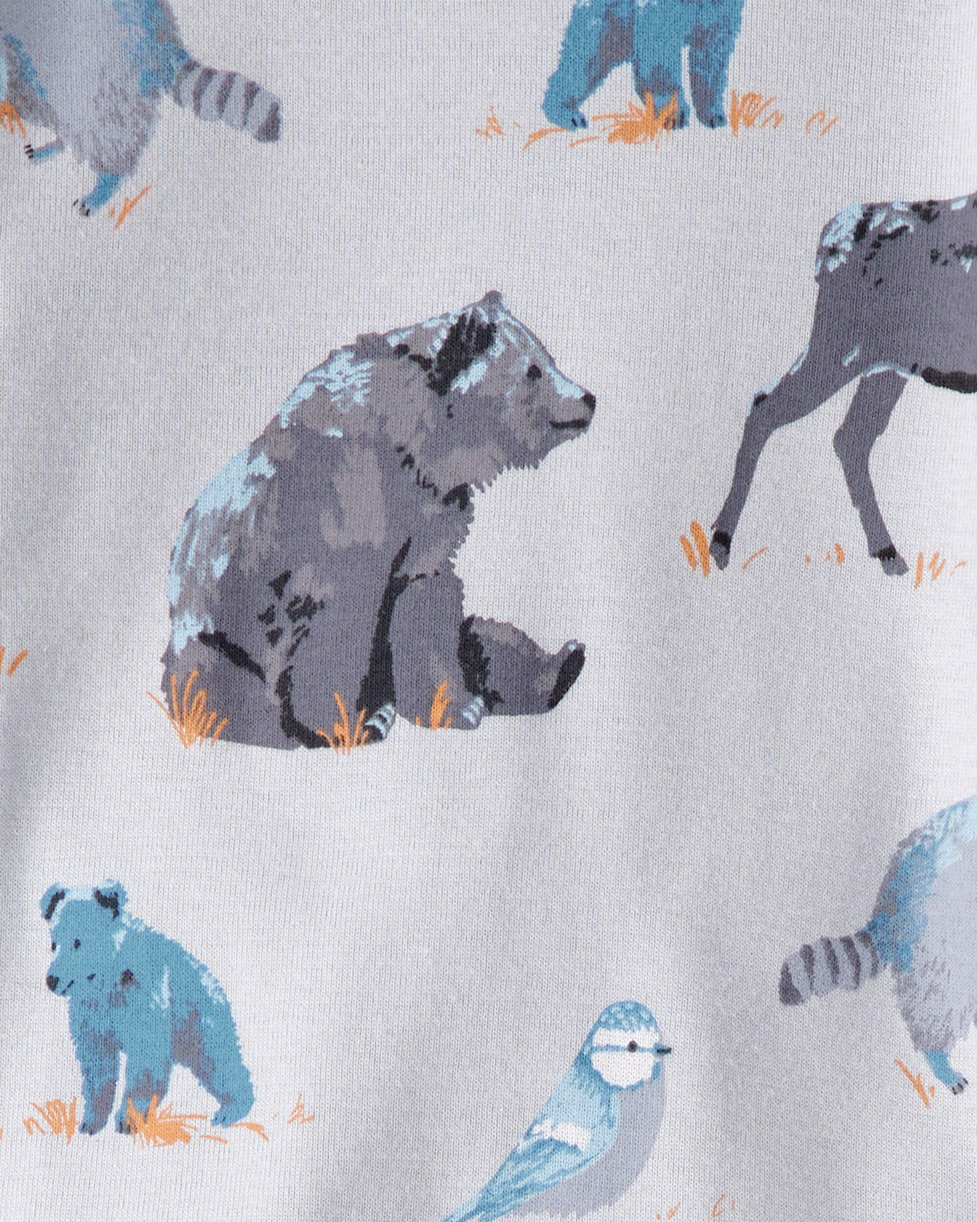 Baby Organic Cotton Pyjamas Midnight Forest Print