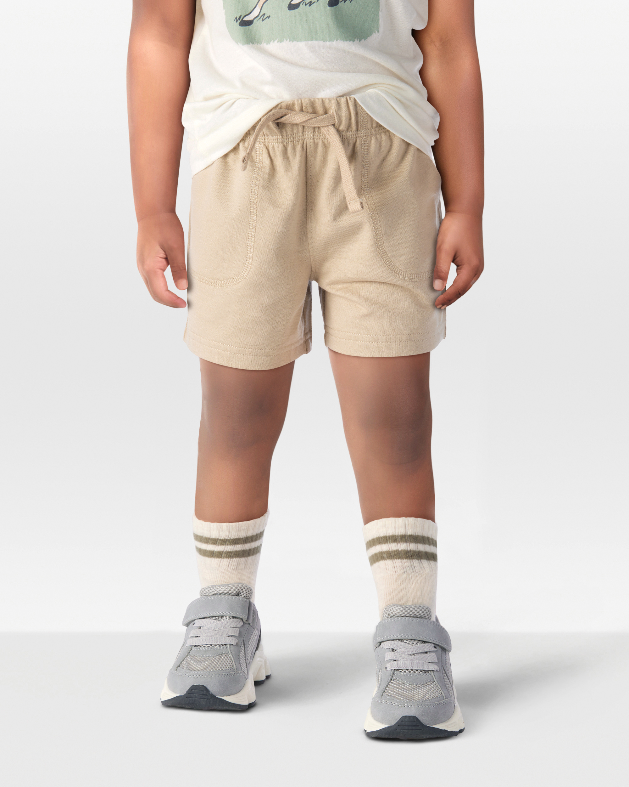 Toddler Boy Pull-On French Terry Shorts - Khaki