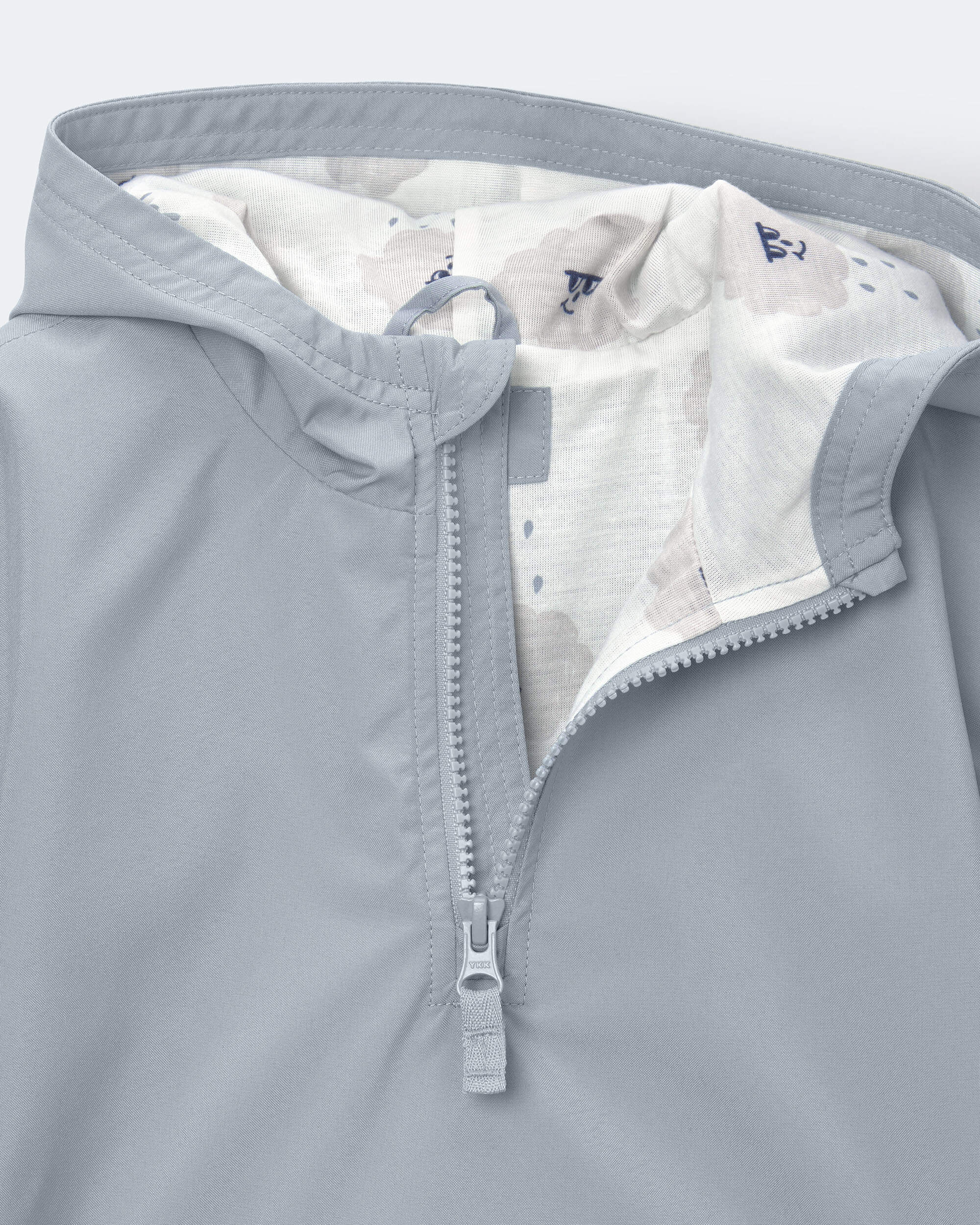 Toddler Hooded Rain Pullover - Pale Blue