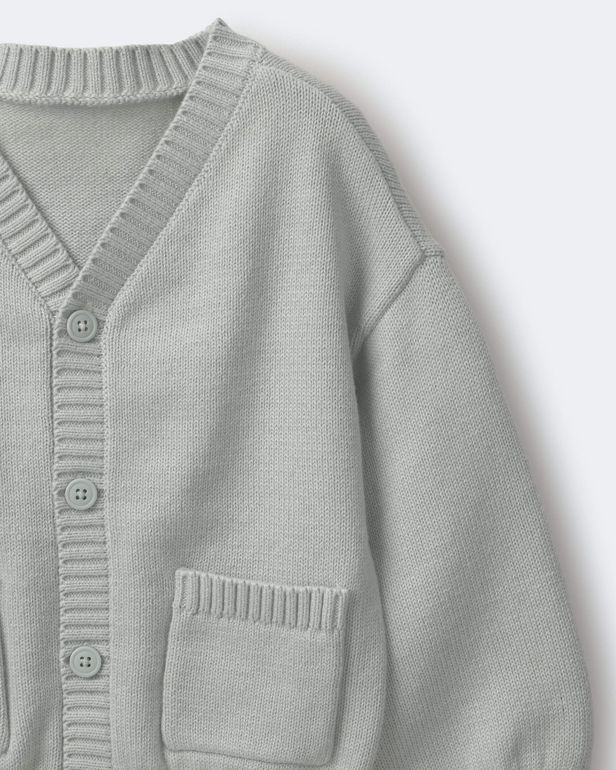 Toddler Girl Cardigan with Avenue Pockets - Light Blue