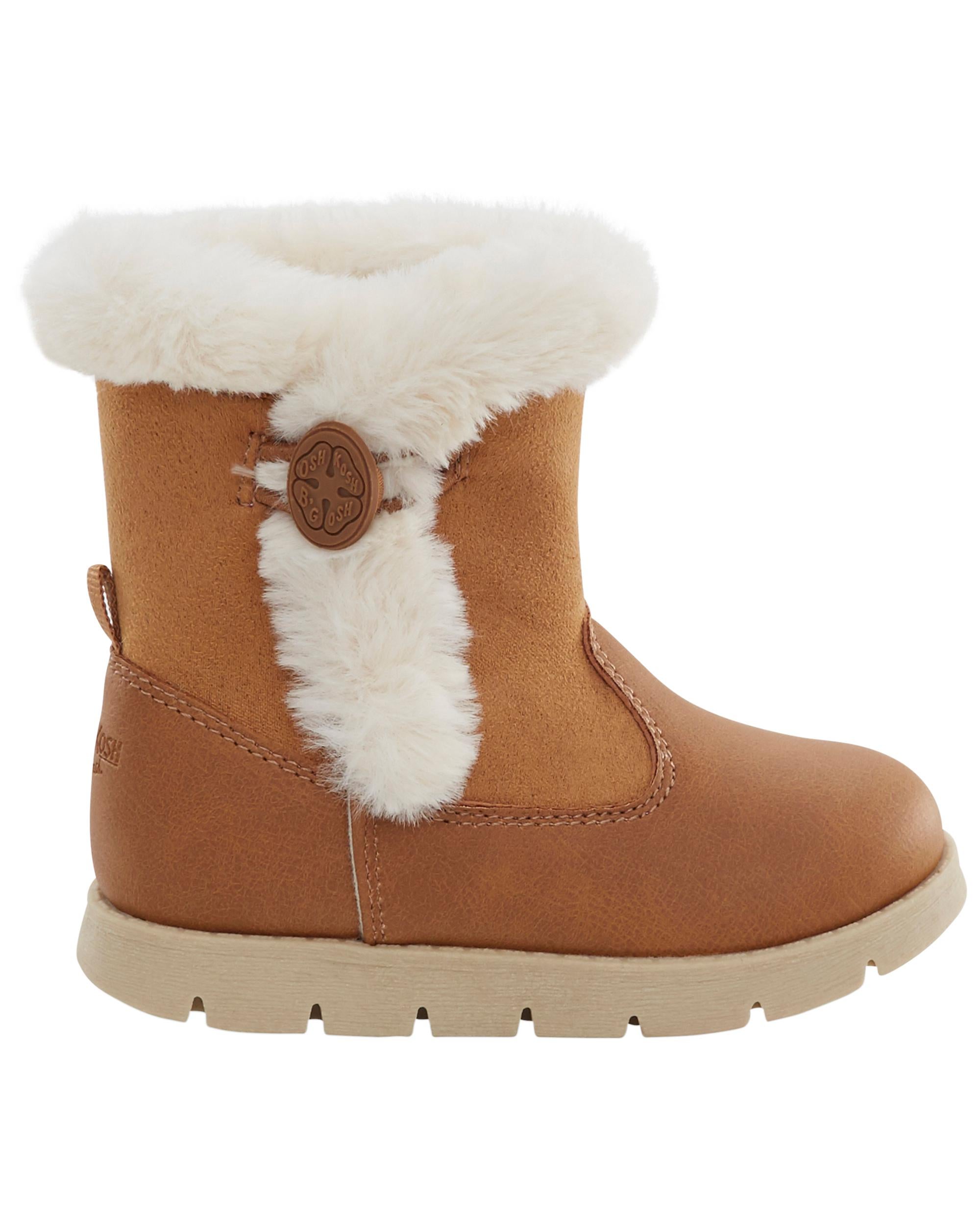 Toddlers fur boots store