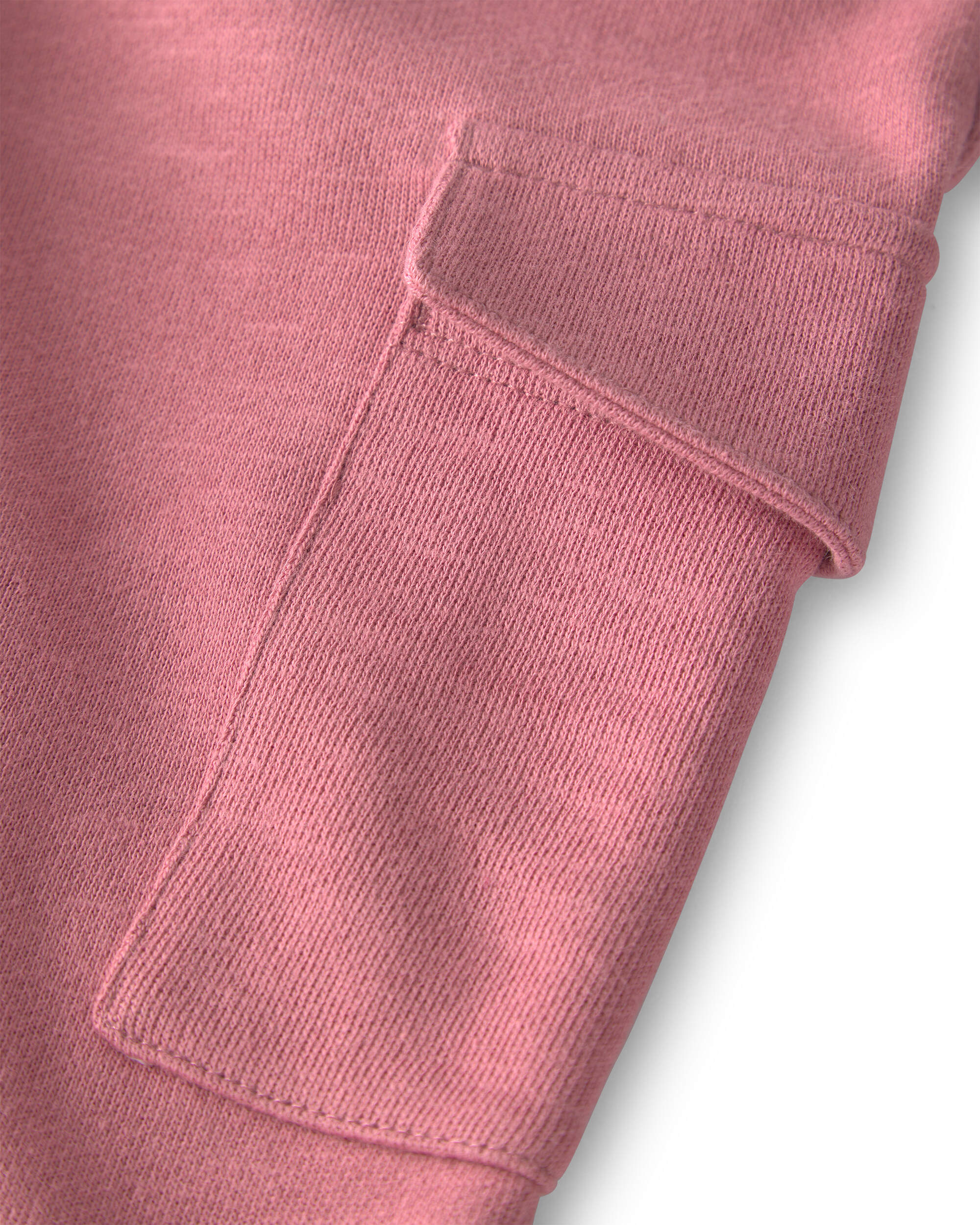 Toddler Girl Organic Cotton French Terry Cargo Pants