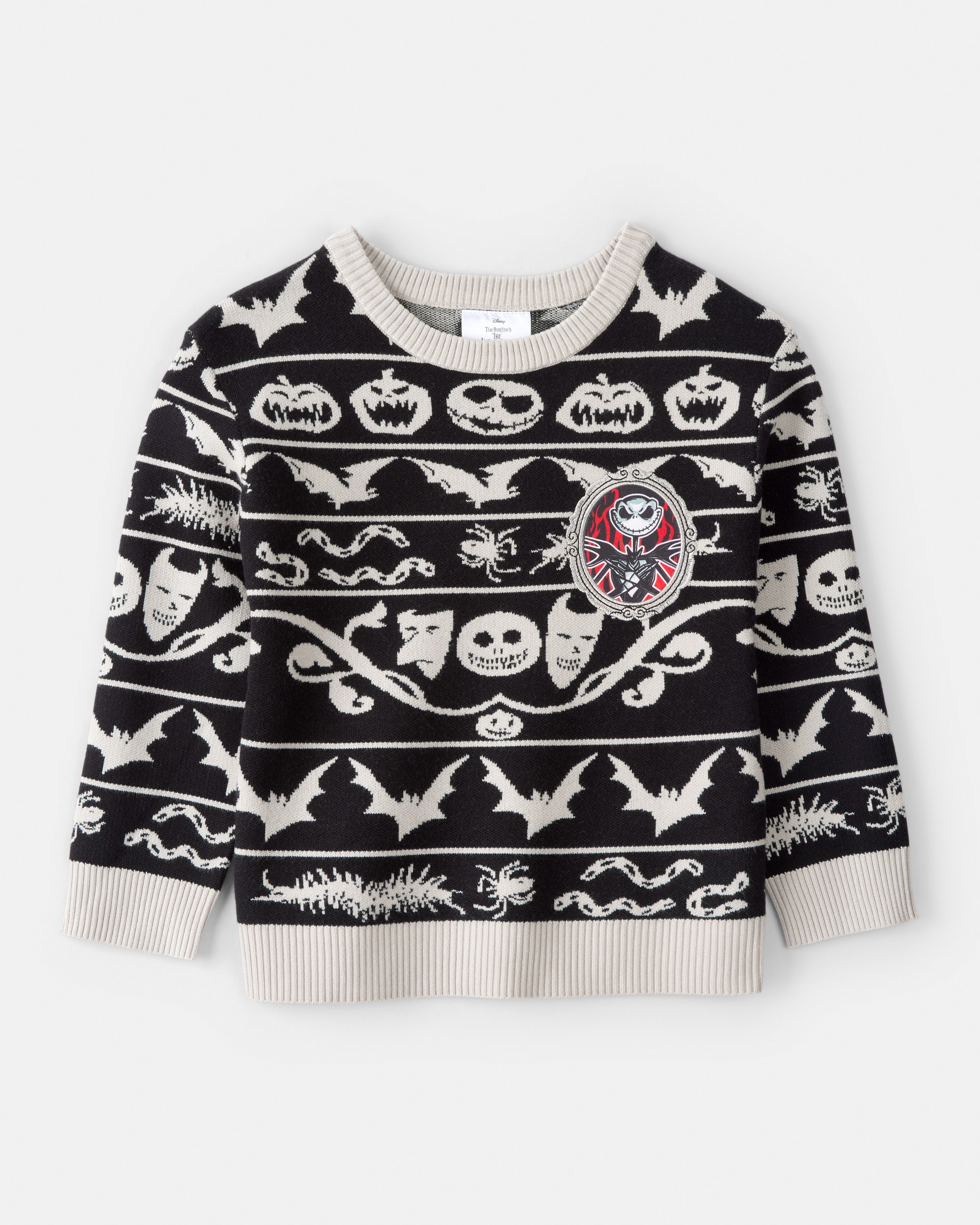 Boys The Nightmare Before Christmas Long-Sleeve Sweater - Black