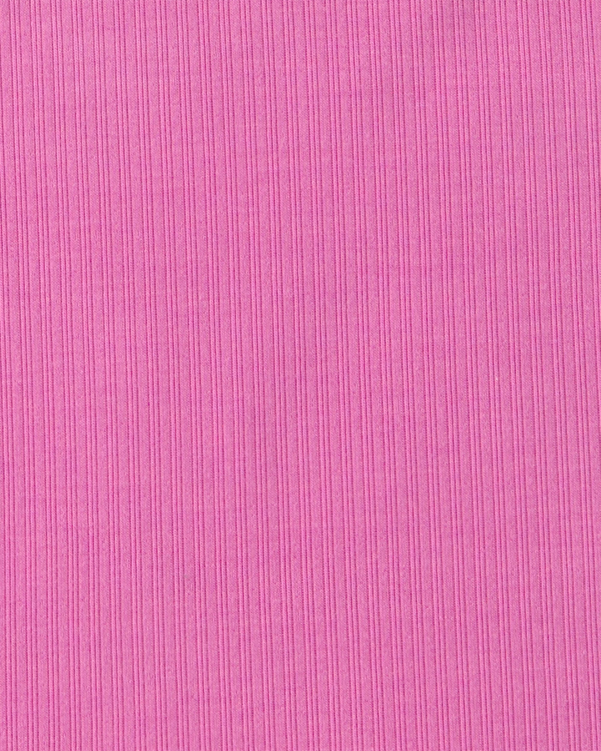 Girls PurelySoft Short-Sleeve Snug Fit 2-Piece Pajama Set - Pink