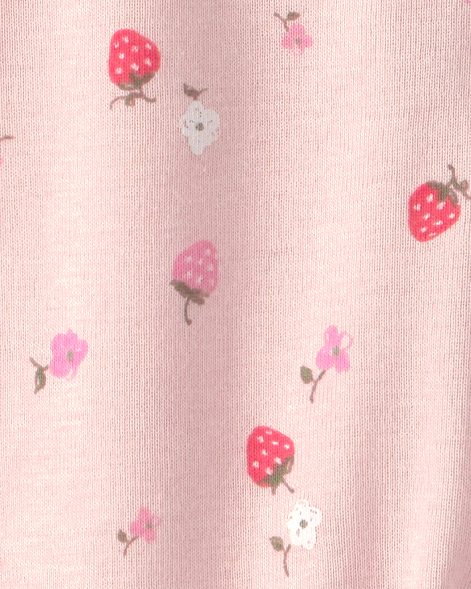 Baby Girl 2-Pack Strawberry Sleeper - Pink