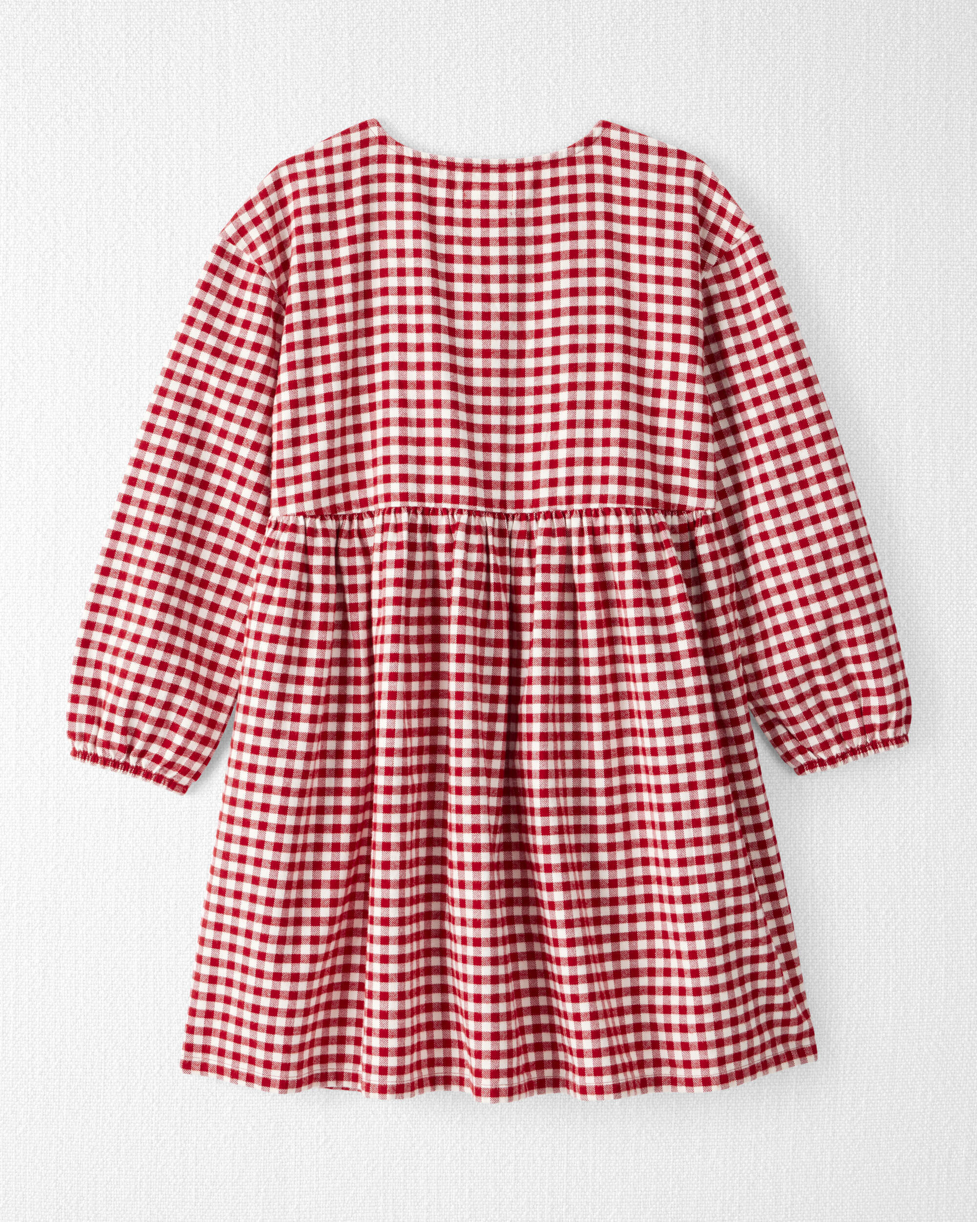 Girls Organic Cotton Flannel Dress