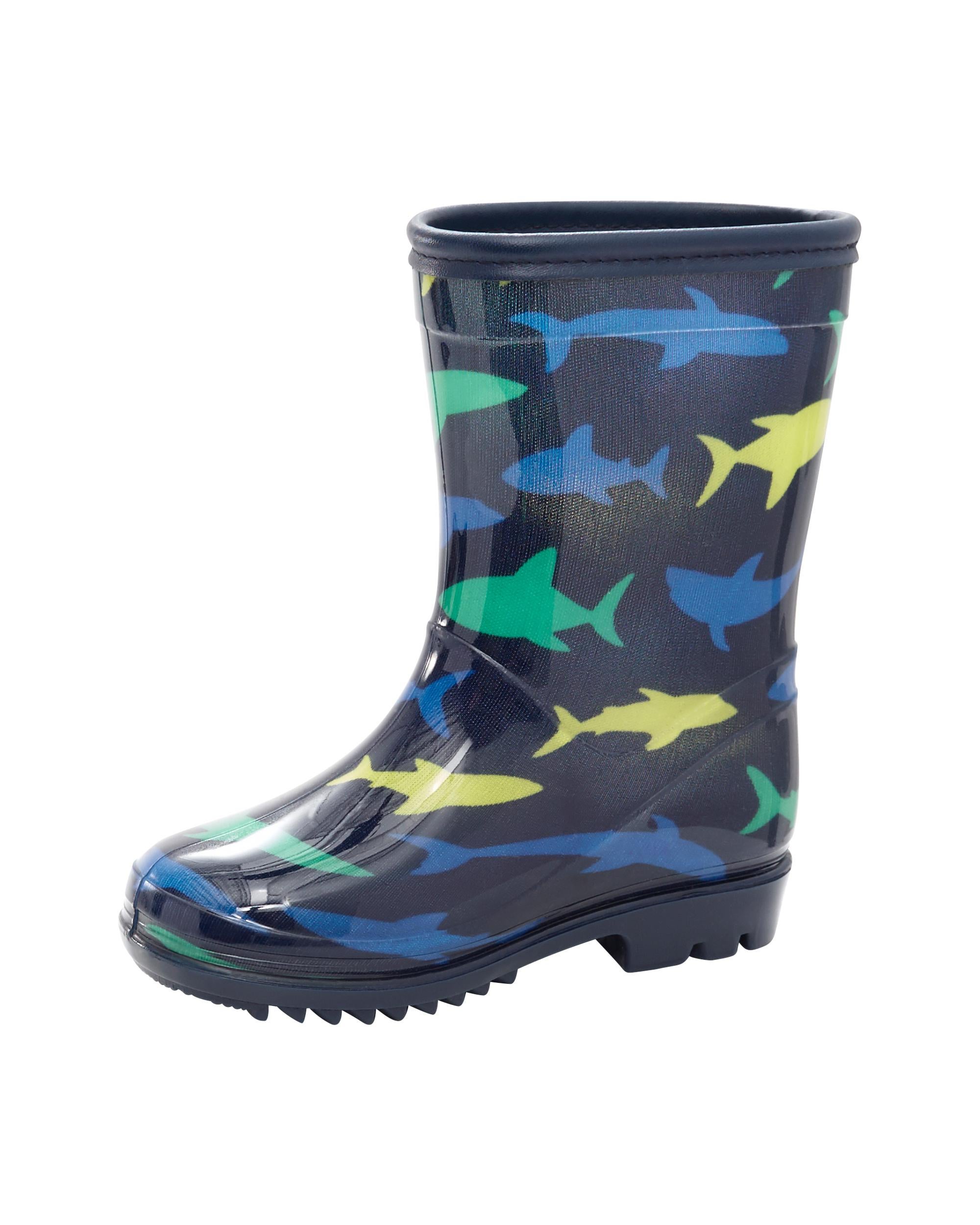 Navy Shark Print Rain Boots Carter s Canada