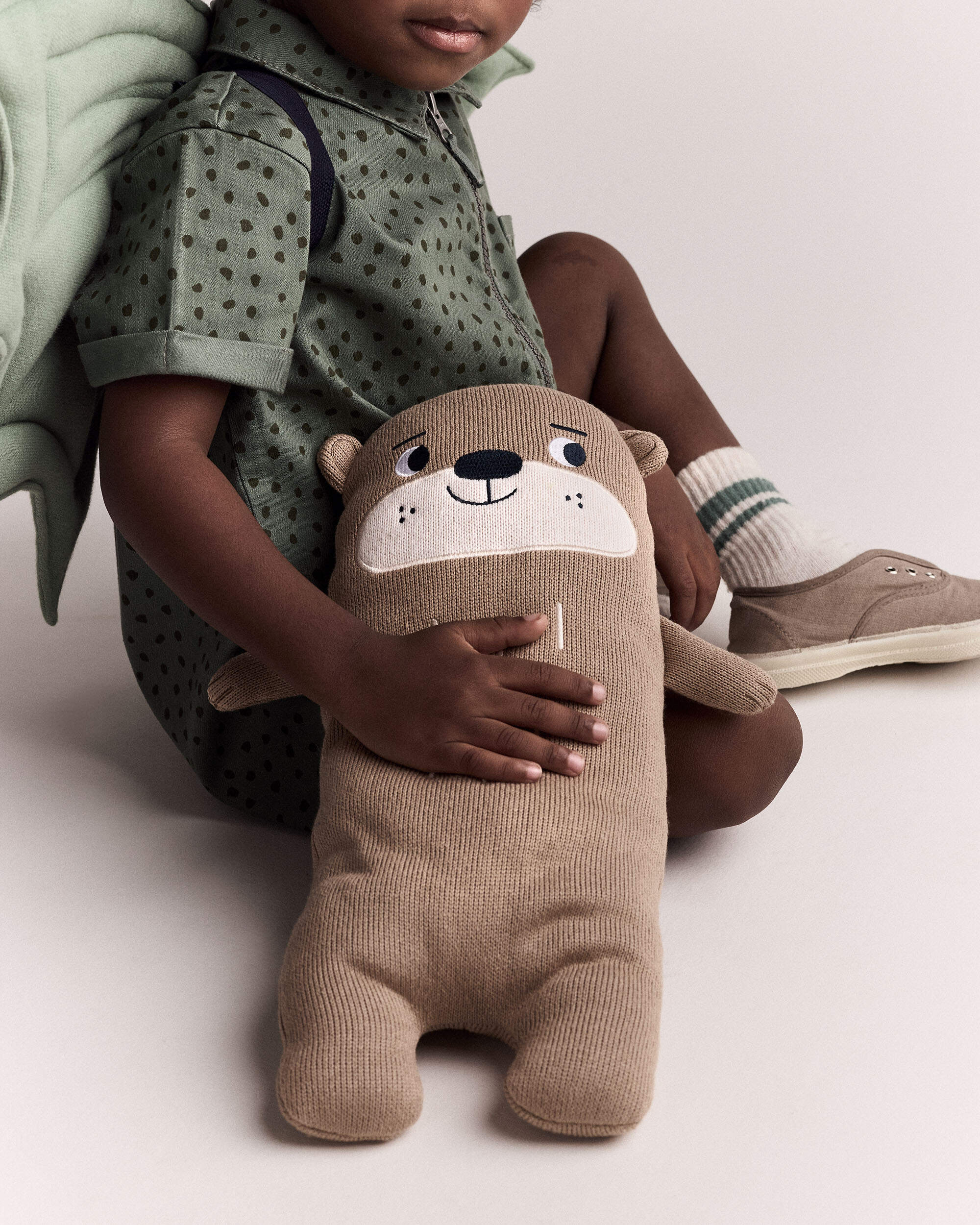 Toddler Otter Plush - Mocha Brown