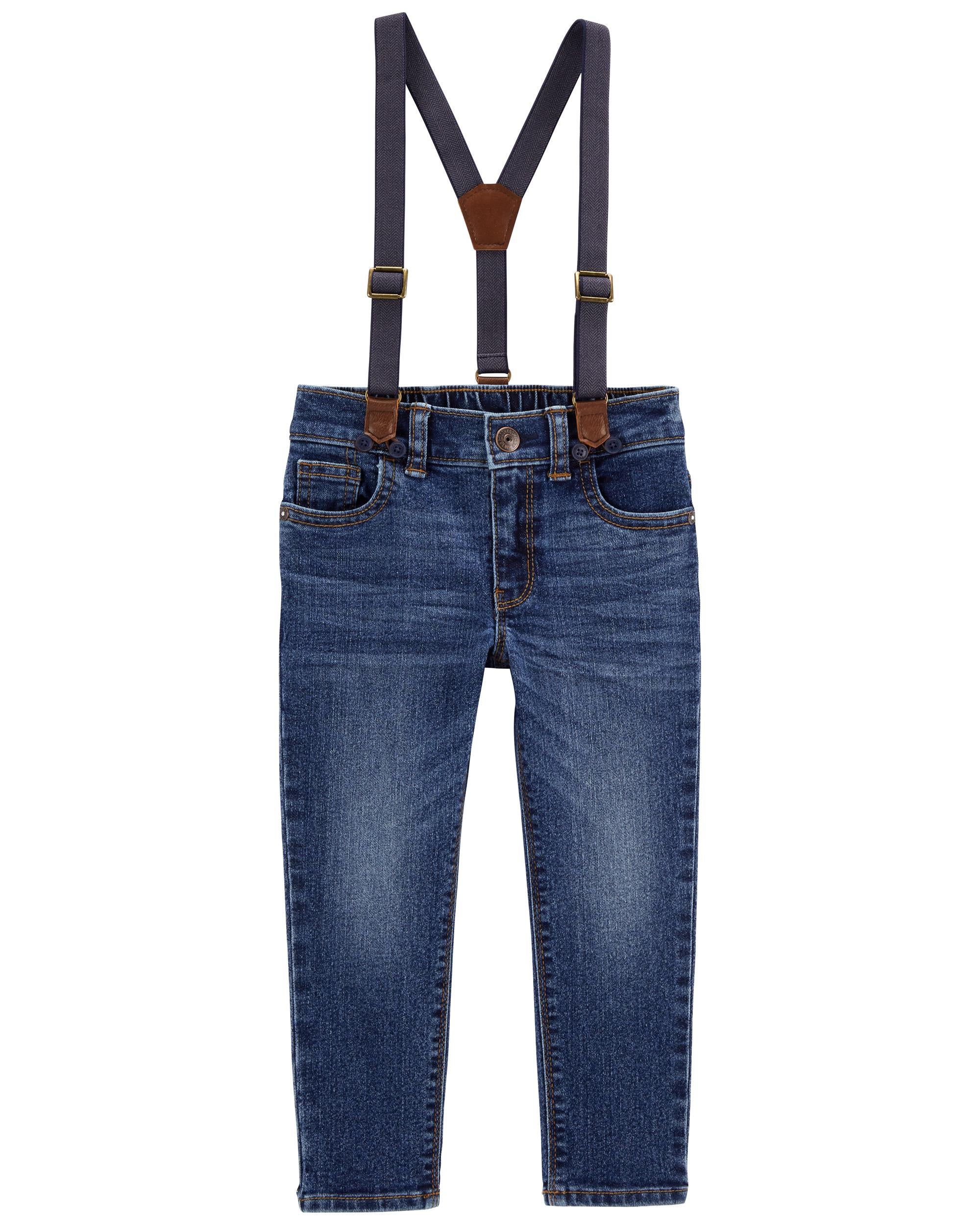 Denim Denim Suspender Pants | Carter's Oshkosh Canada