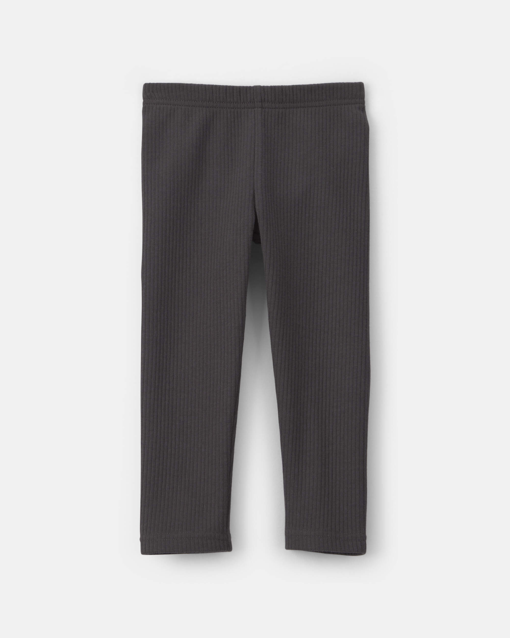 Toddler Girl Fleece Pull-On Stretch Leggings - Black
