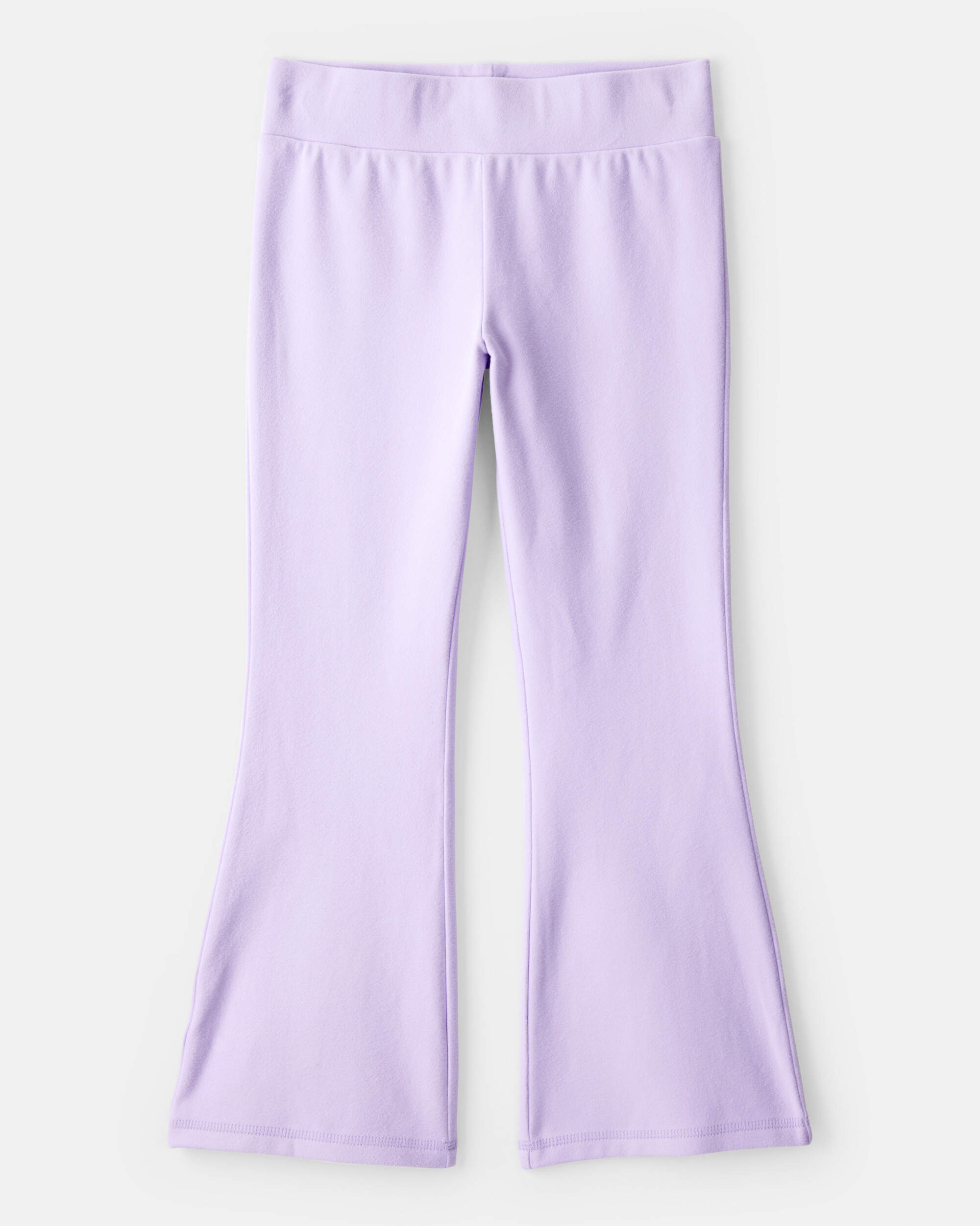 Girls Microfleece Flare Pants - Purple