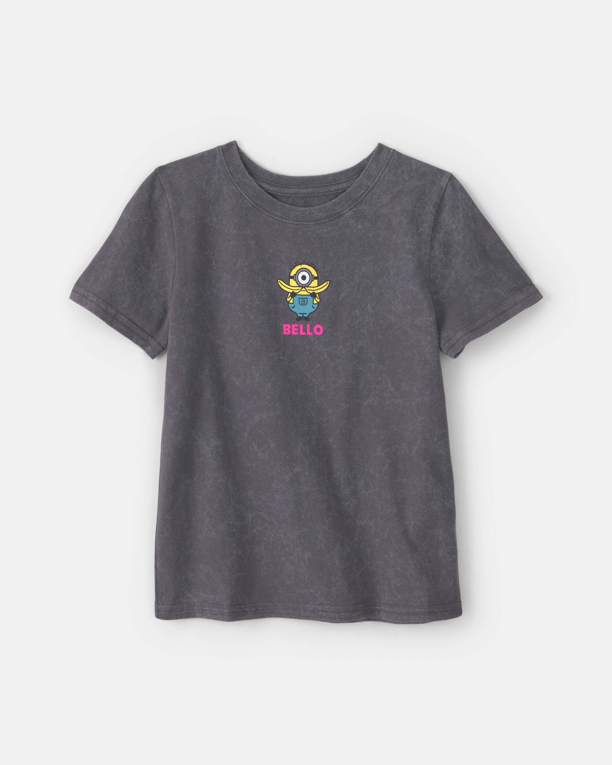 Girls Despicable Me Minions Graphic Tee - Grey