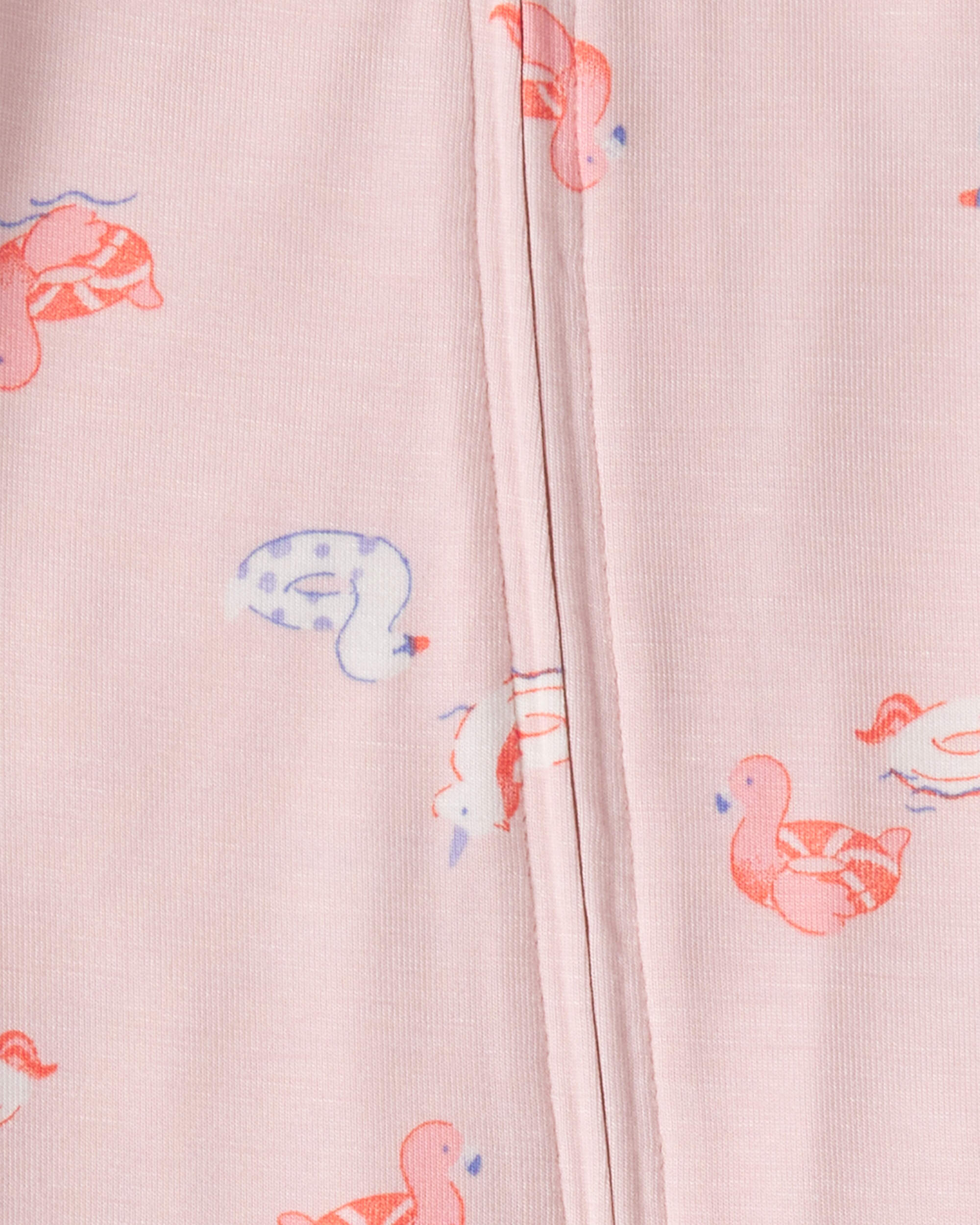 Baby Girl Flamingo PurelySoft™ 2-Way Zip Sleeper - Pink