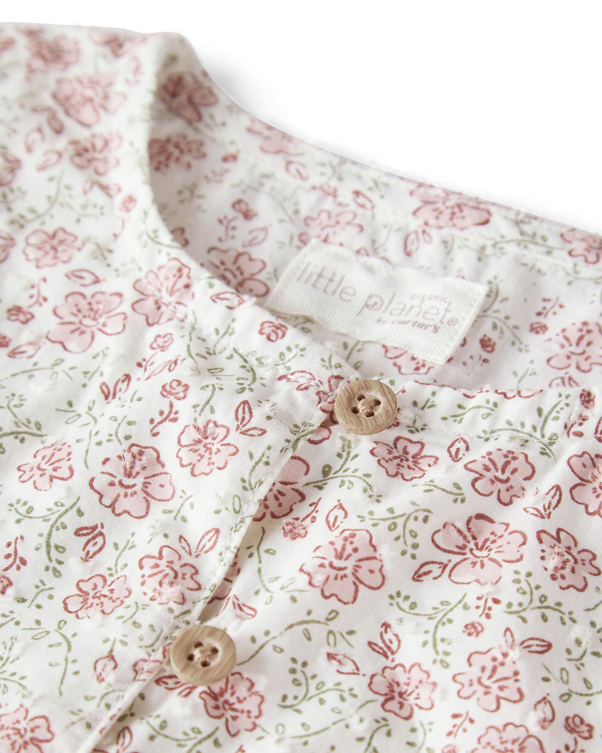 Girls Organic Cotton Dress Prairie Blossom Print