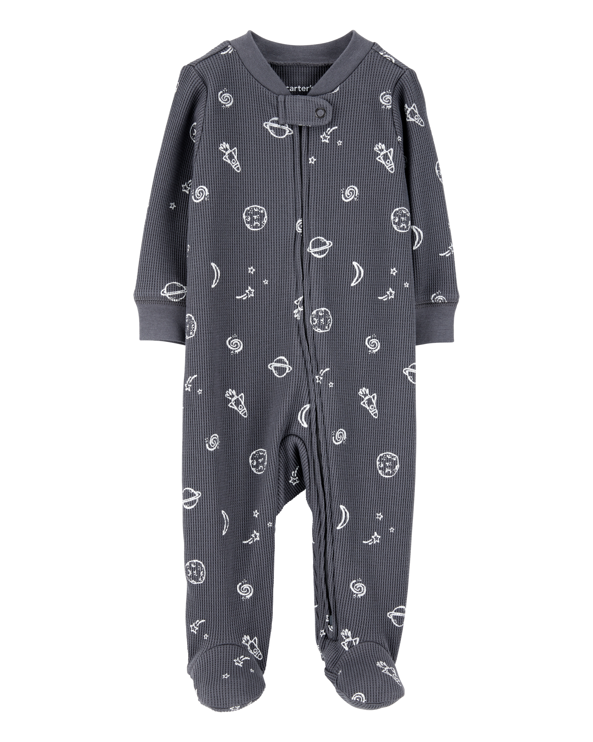 Baby Space Print 2-Way Zip Thermal Sleeper