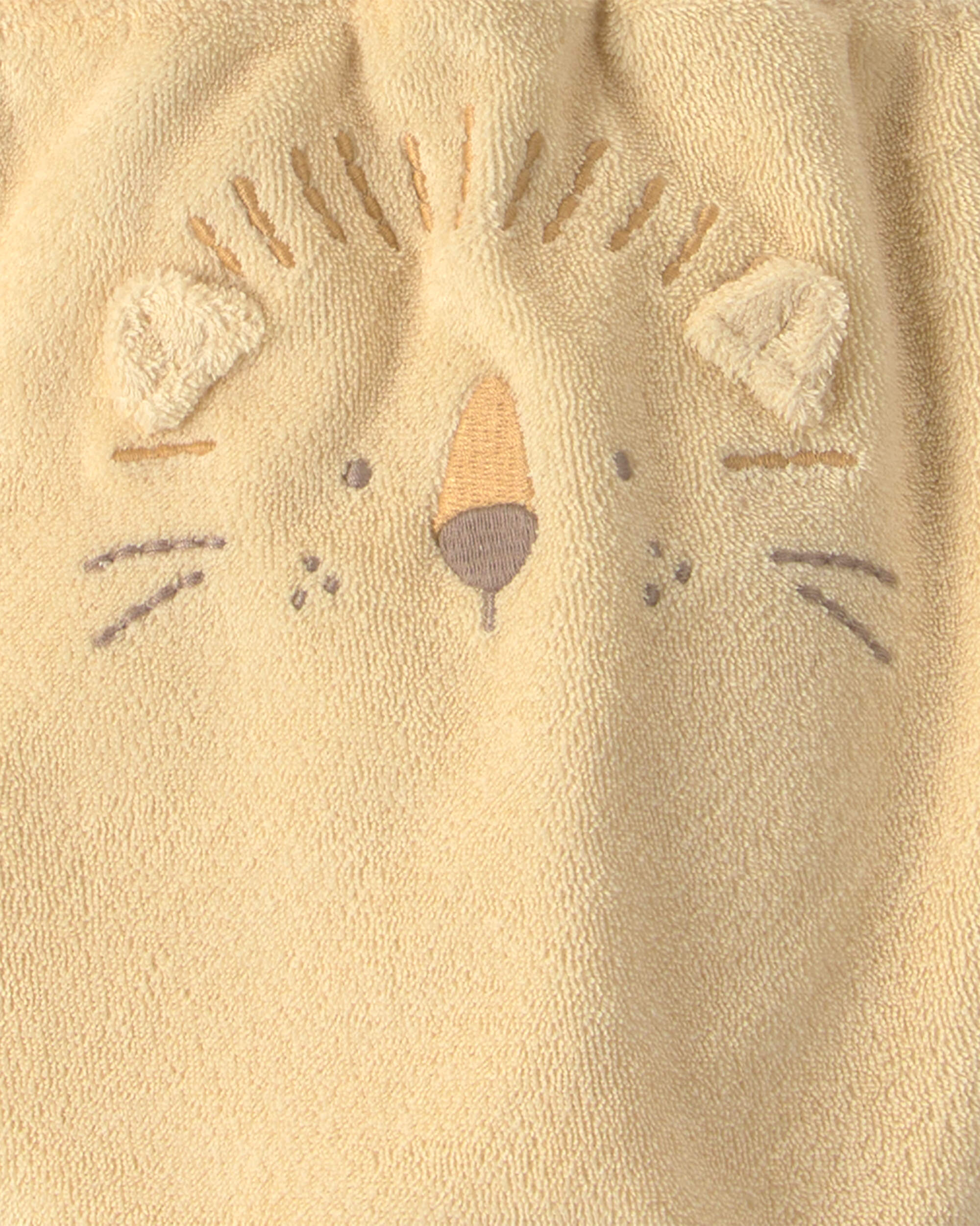 Baby 3-Piece Lion Terry Short-Sleeve Layering Set - Yellow