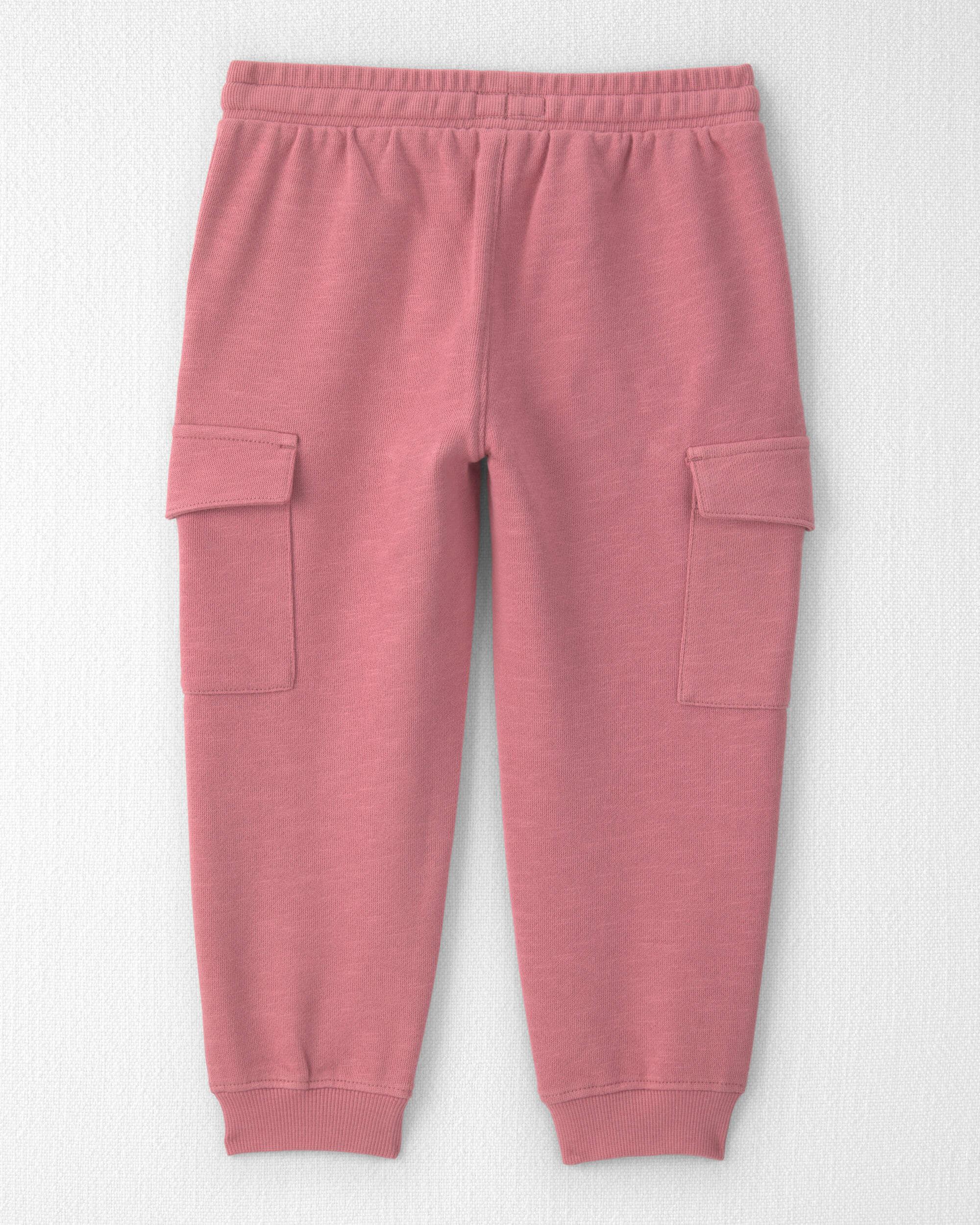 Toddler Girl Organic Cotton French Terry Cargo Pants