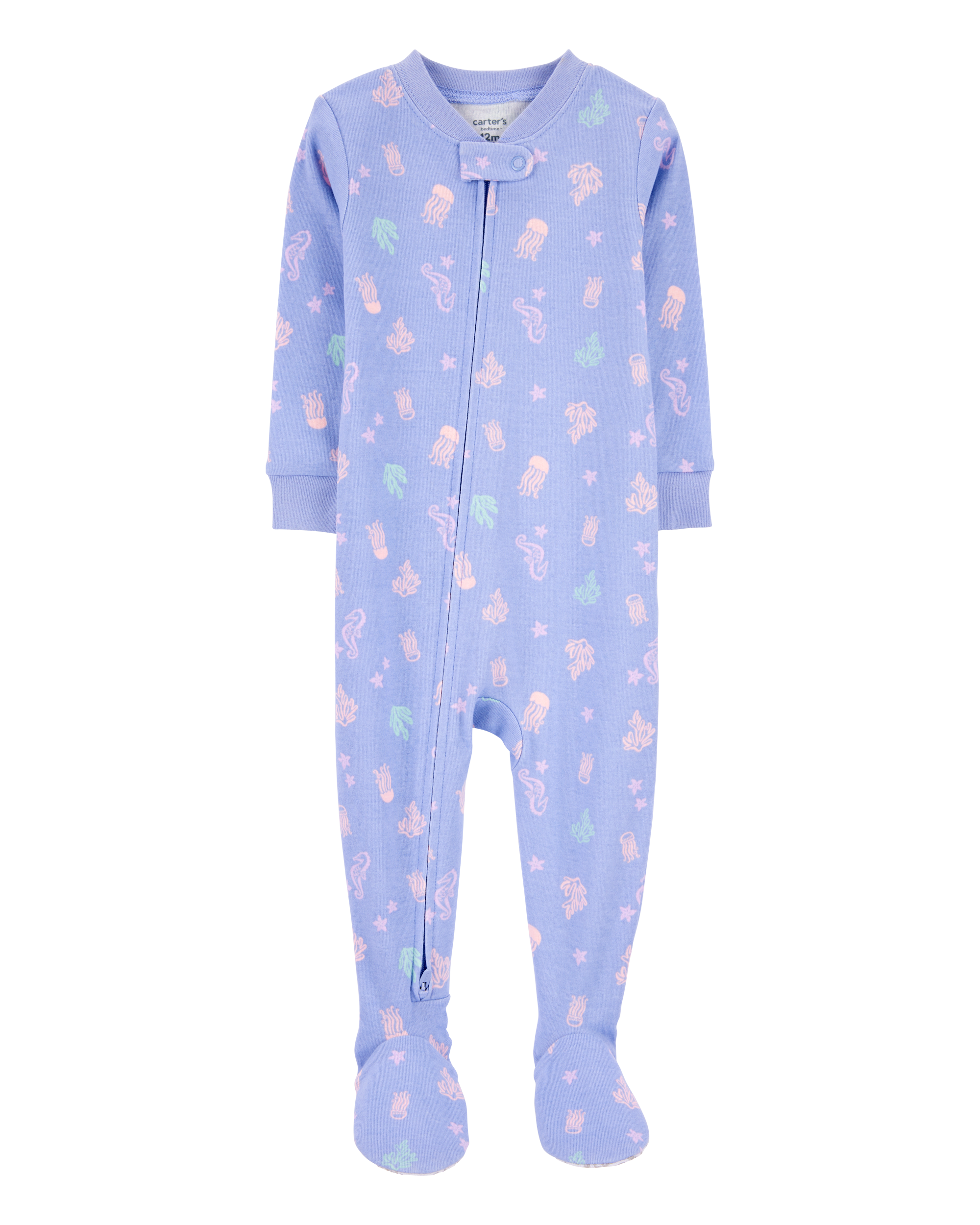 Baby 1-Piece Jellyfish 100% Snug Fit Cotton Footie Pyjamas