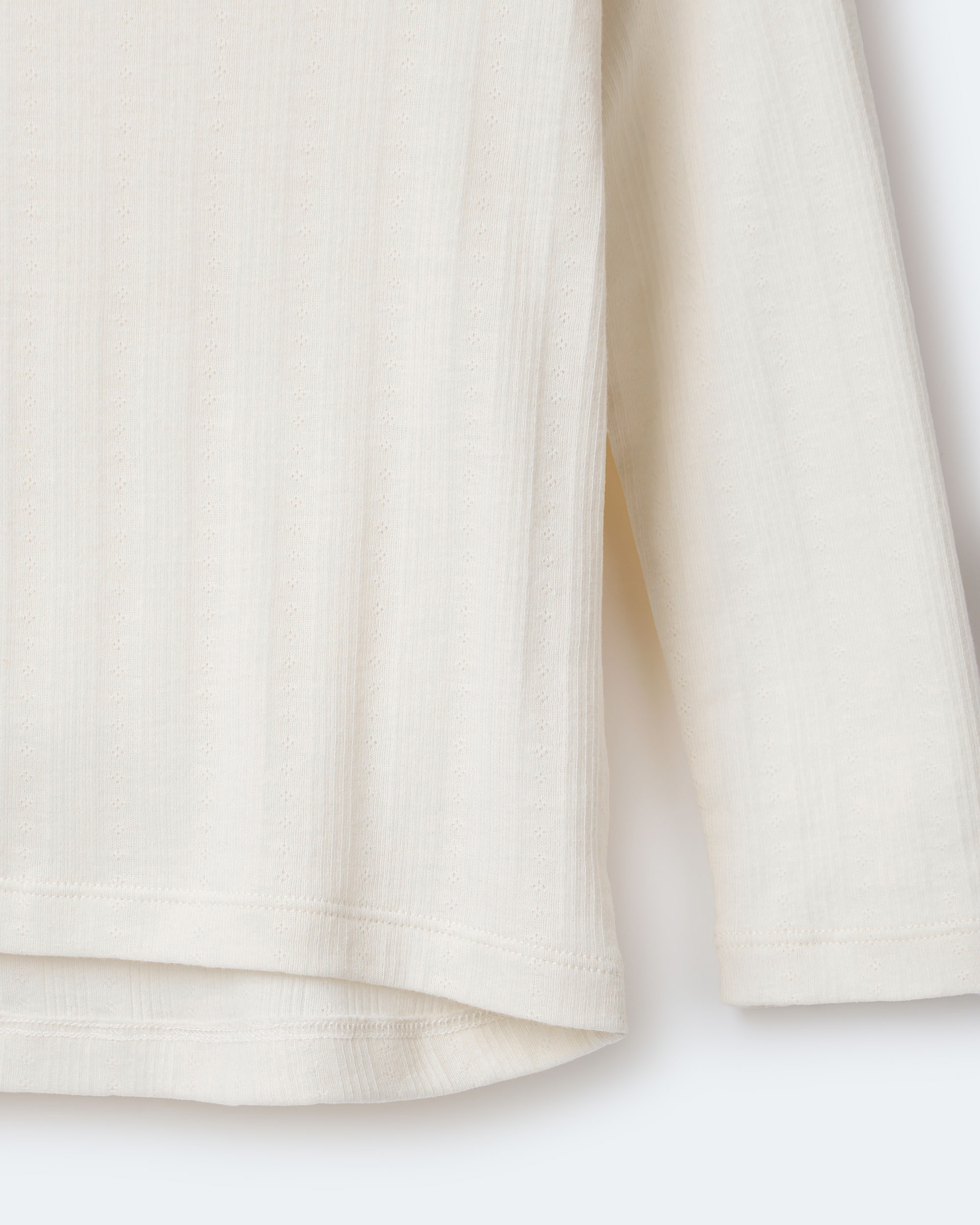 Toddler Girl Pointelle Long-Sleeve Top - Cream