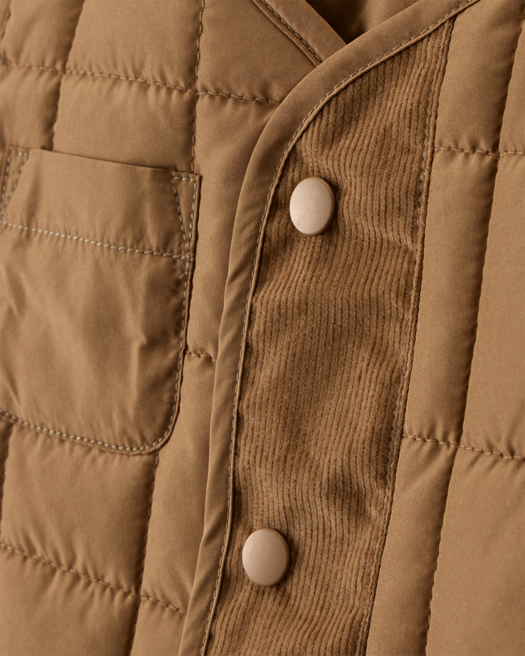 Toddler Boy Sleeveless Puffer Vest - Brown