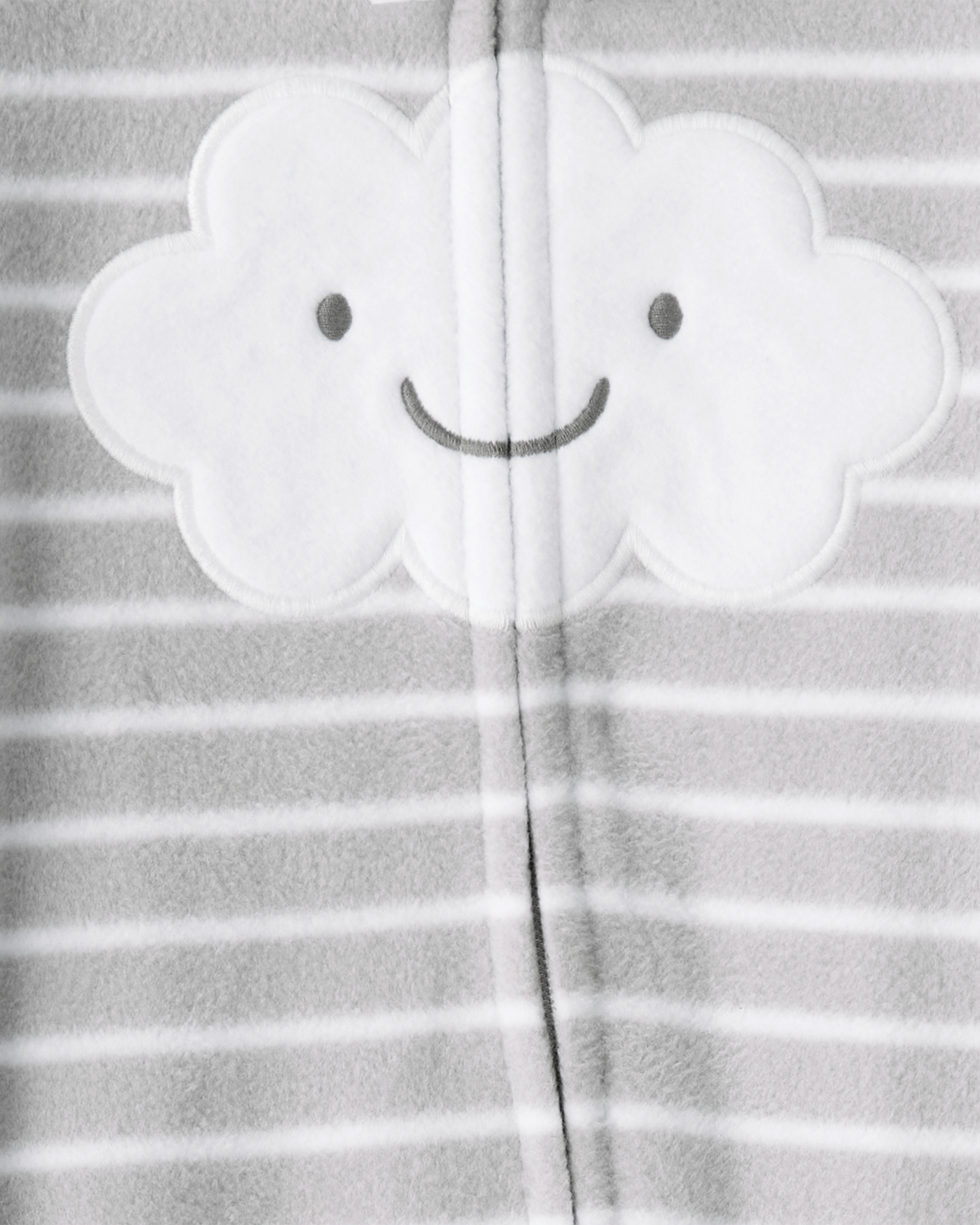 Baby Cloud Print Loose Fit Sleeper - Grey