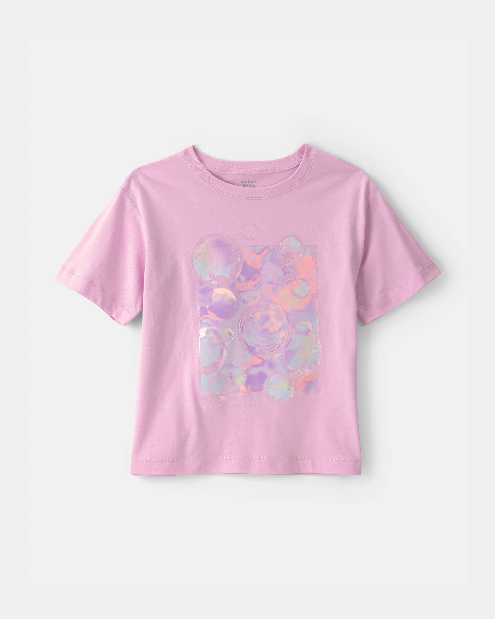 Girls Bubble Graphic Tee - Pink