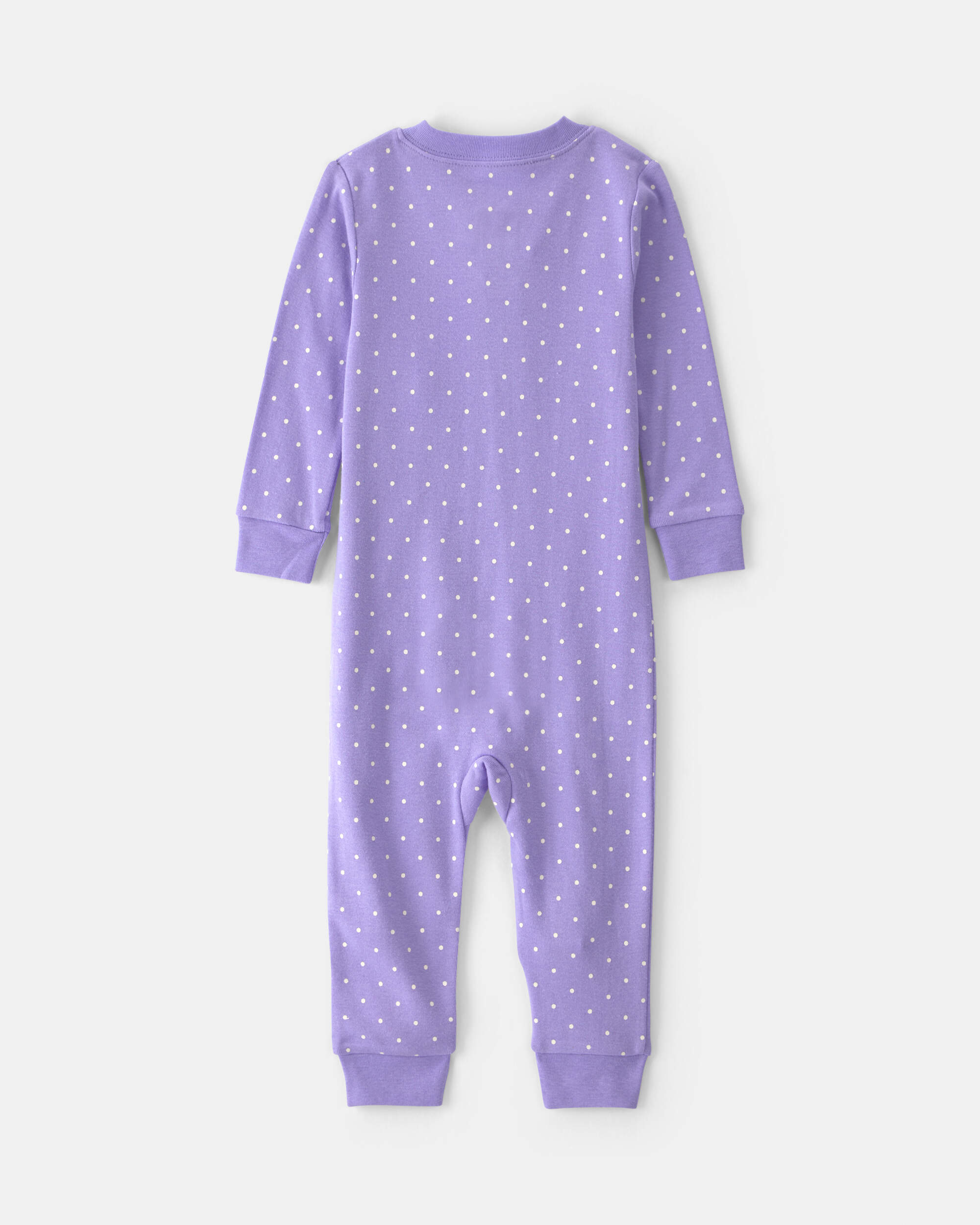 Toddler Girl 1-Piece Pets 100% Cotton Snug Fit Pyjama - Purple