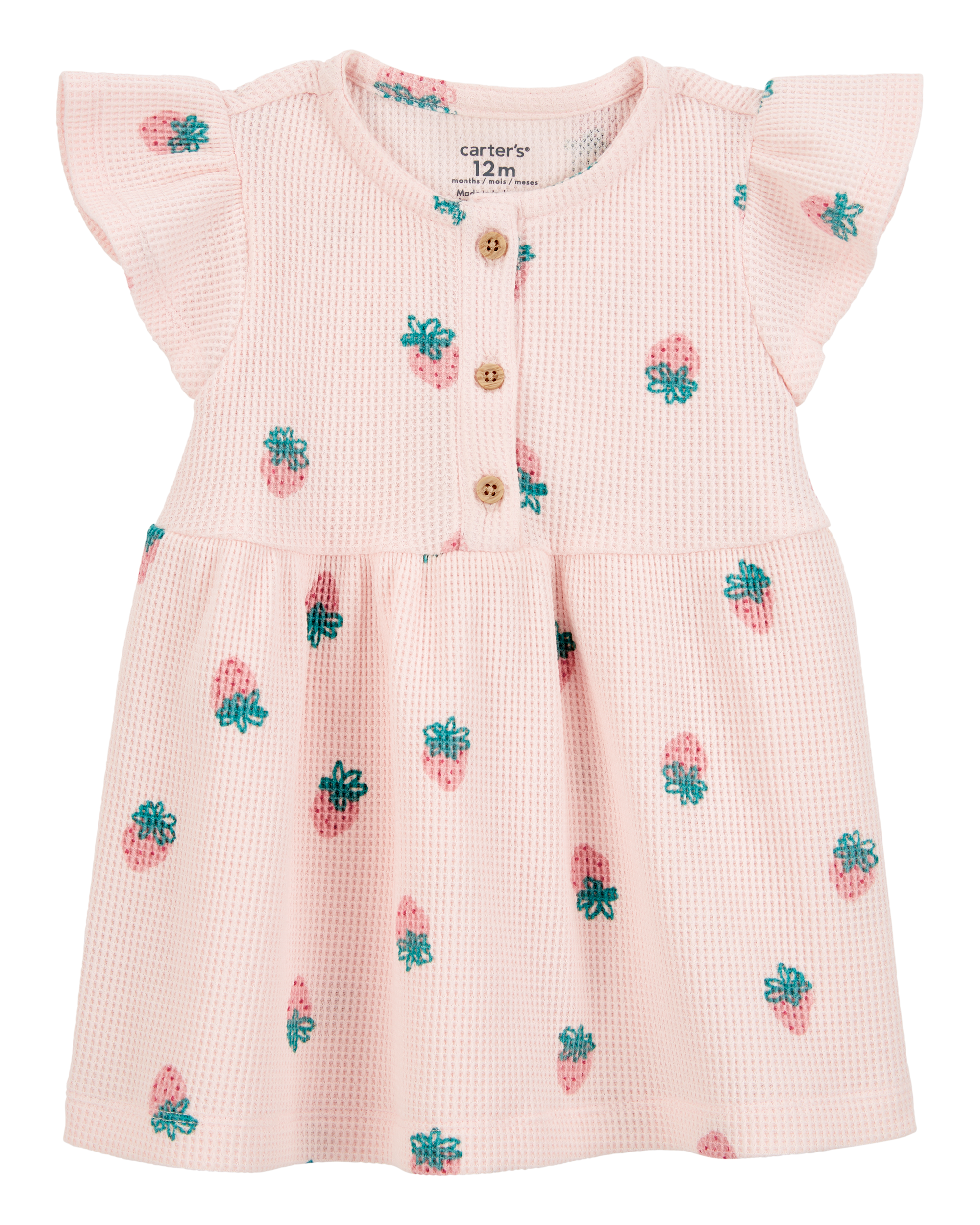 Baby Strawberry Thermal Dress