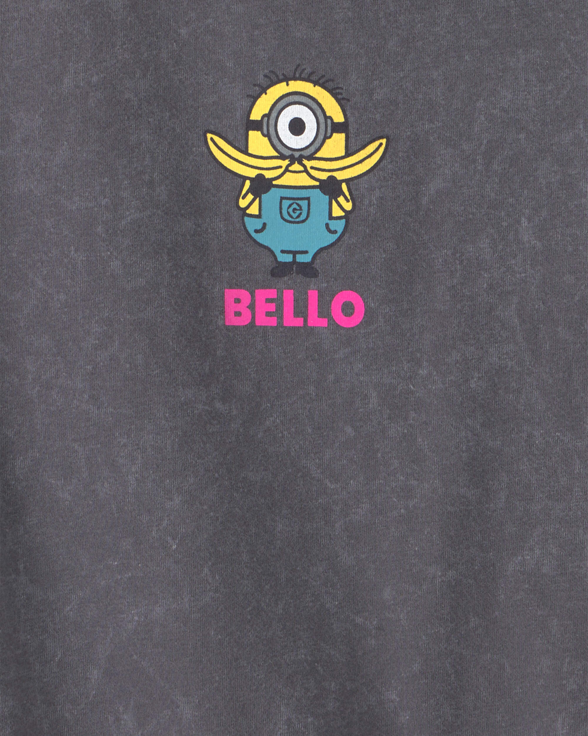 Girls Despicable Me Minions Graphic Tee - Grey