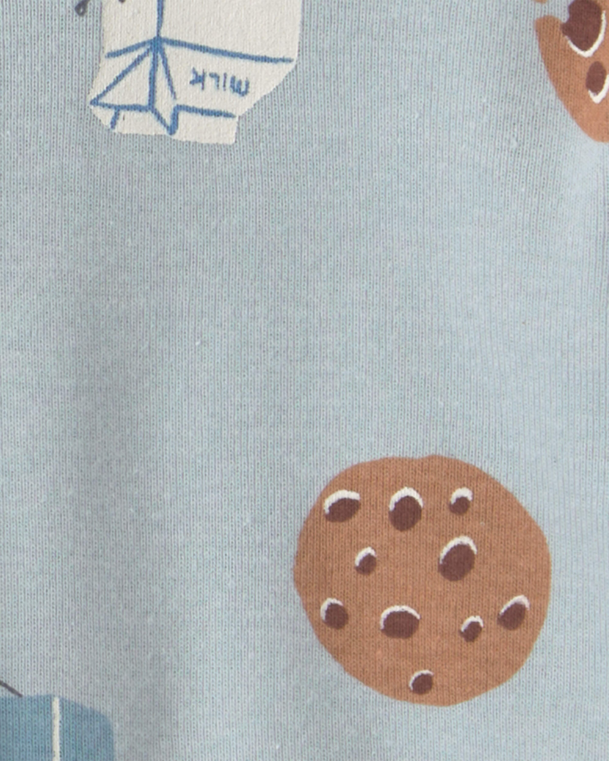 Baby Boy 4-Pack Milk & Cookies Long-Sleeve Multipack Bodysuits
