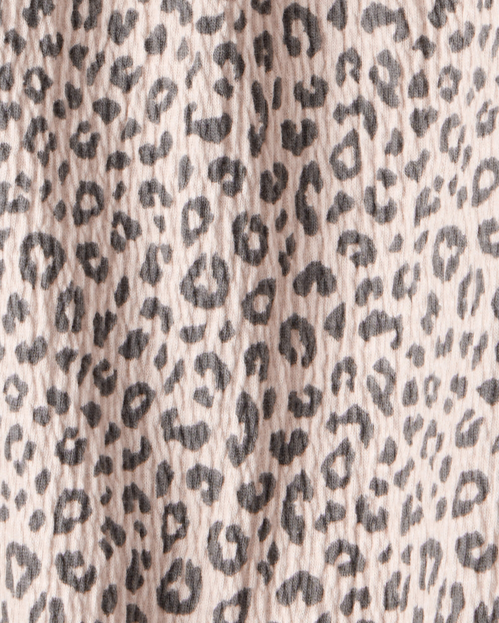 Baby Girl 2-Piece Leopard Print Long-Sleeve Dress Set