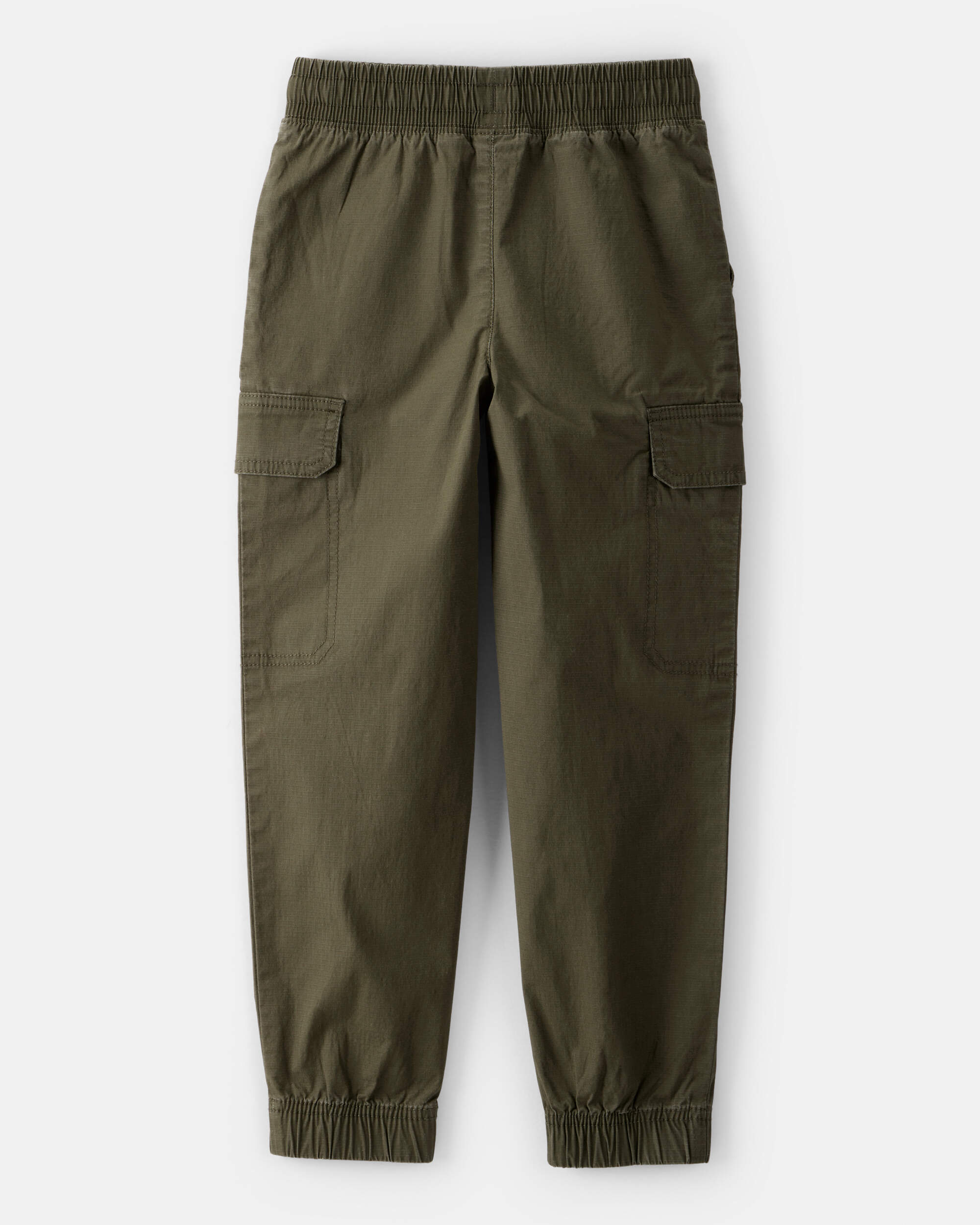 Boys Cotton Fashion Cargo Pants - Green