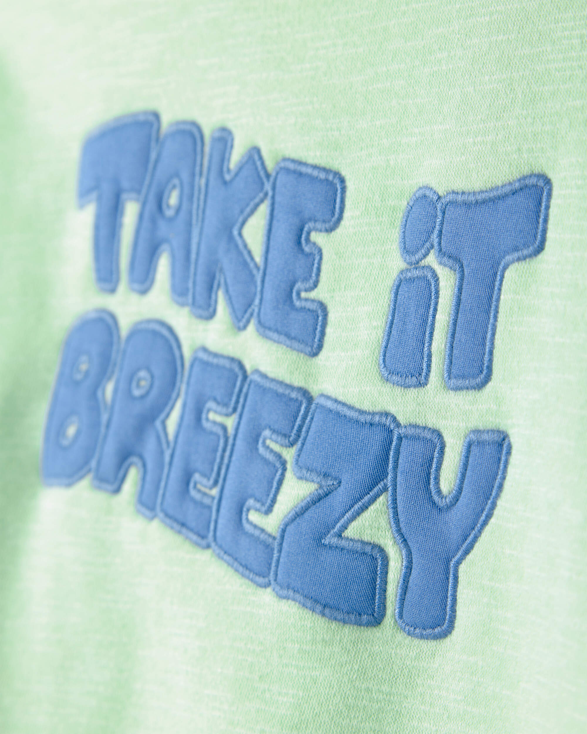 Toddler 'Take It Breezy' French Terry Pullover Sweatshirt - Green