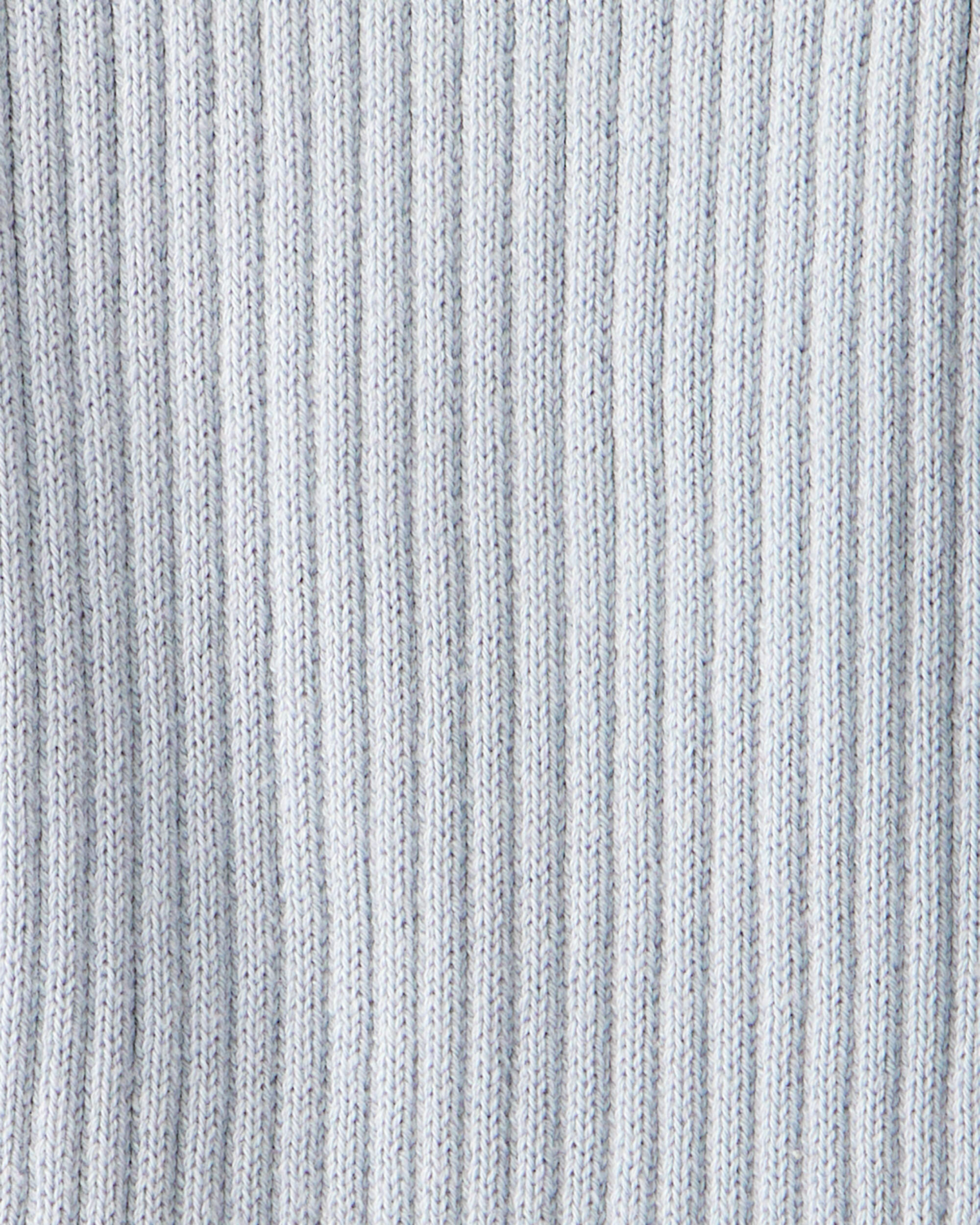 Baby Boy Ribbed Cotton Jumpsuit - Blue