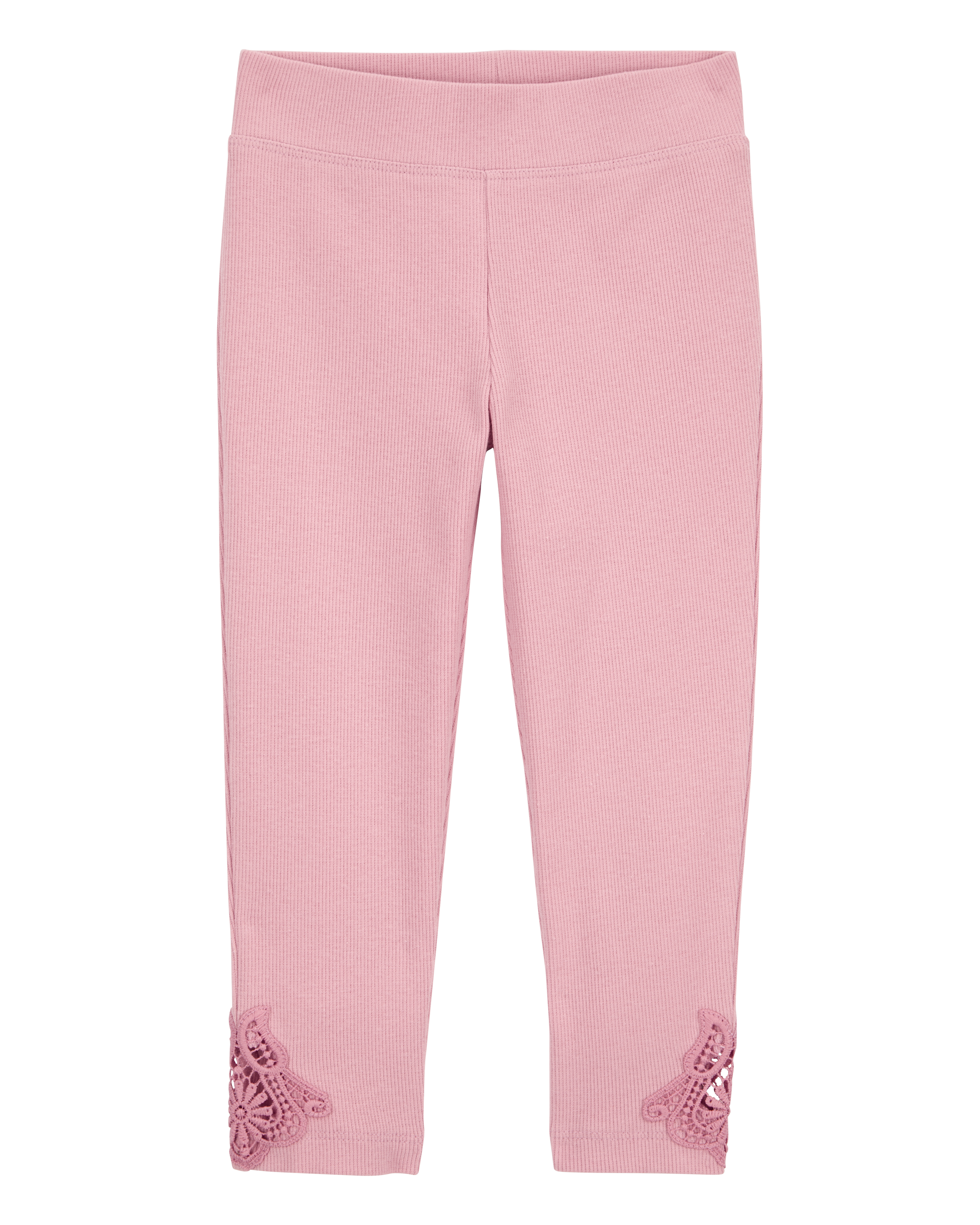 Toddler Lace Detail Ribbed Leggings