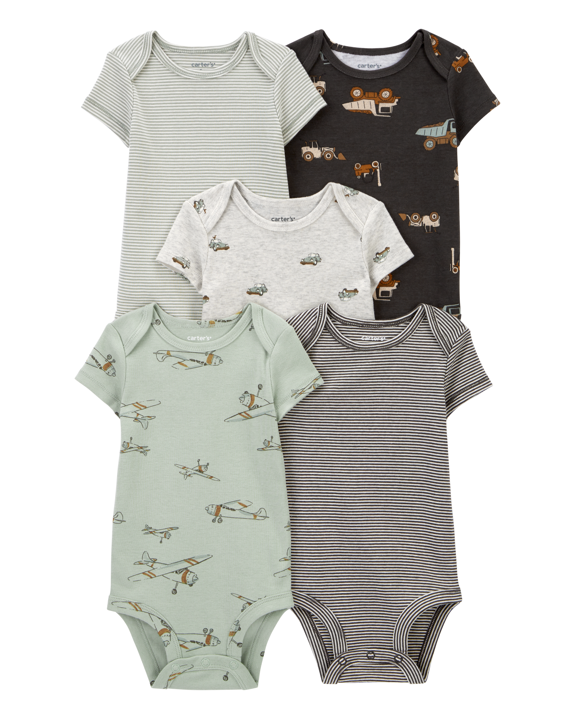 Baby 5-Pack Short-Sleeve Bodysuits