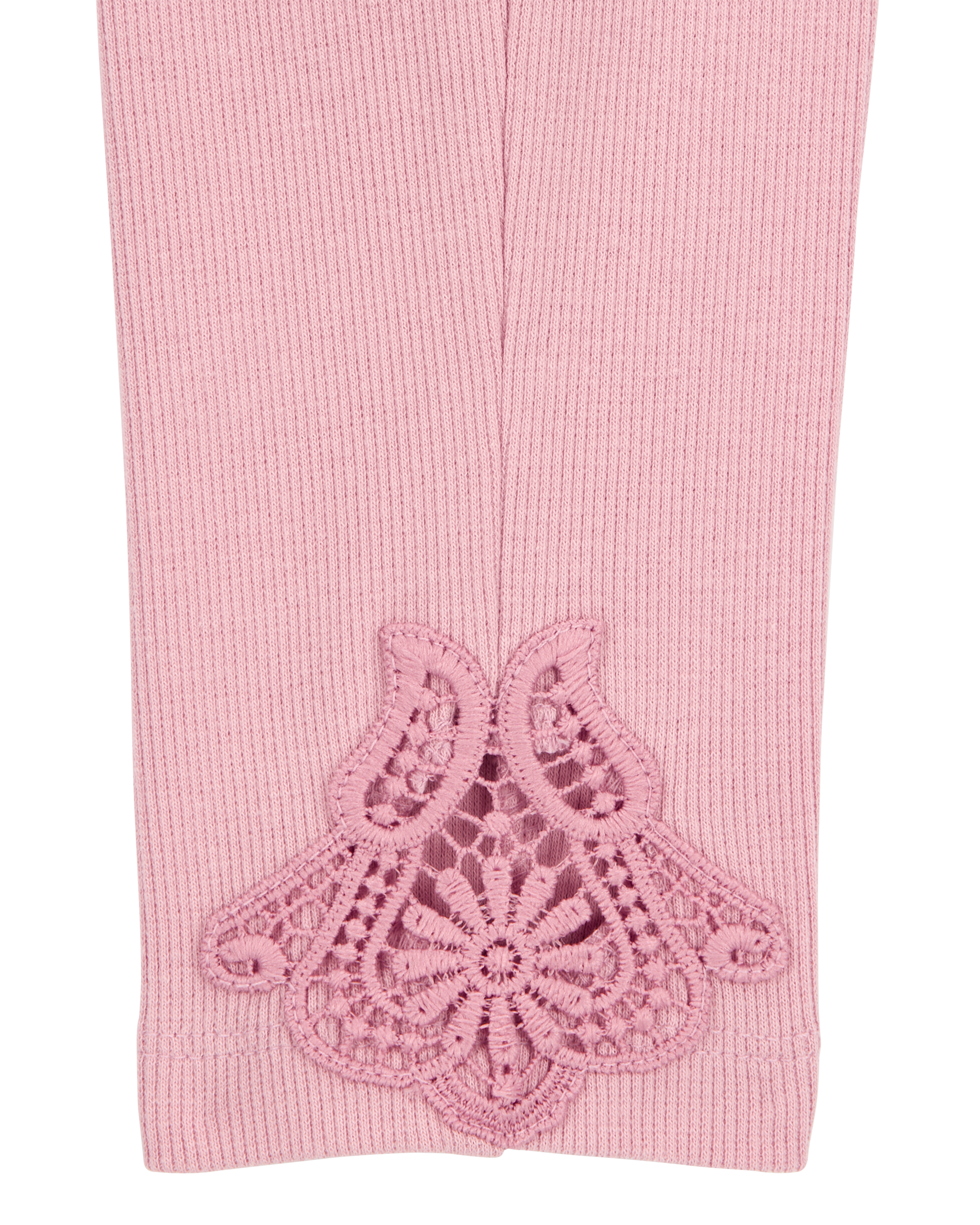 Toddler Lace Detail Ribbed Leggings