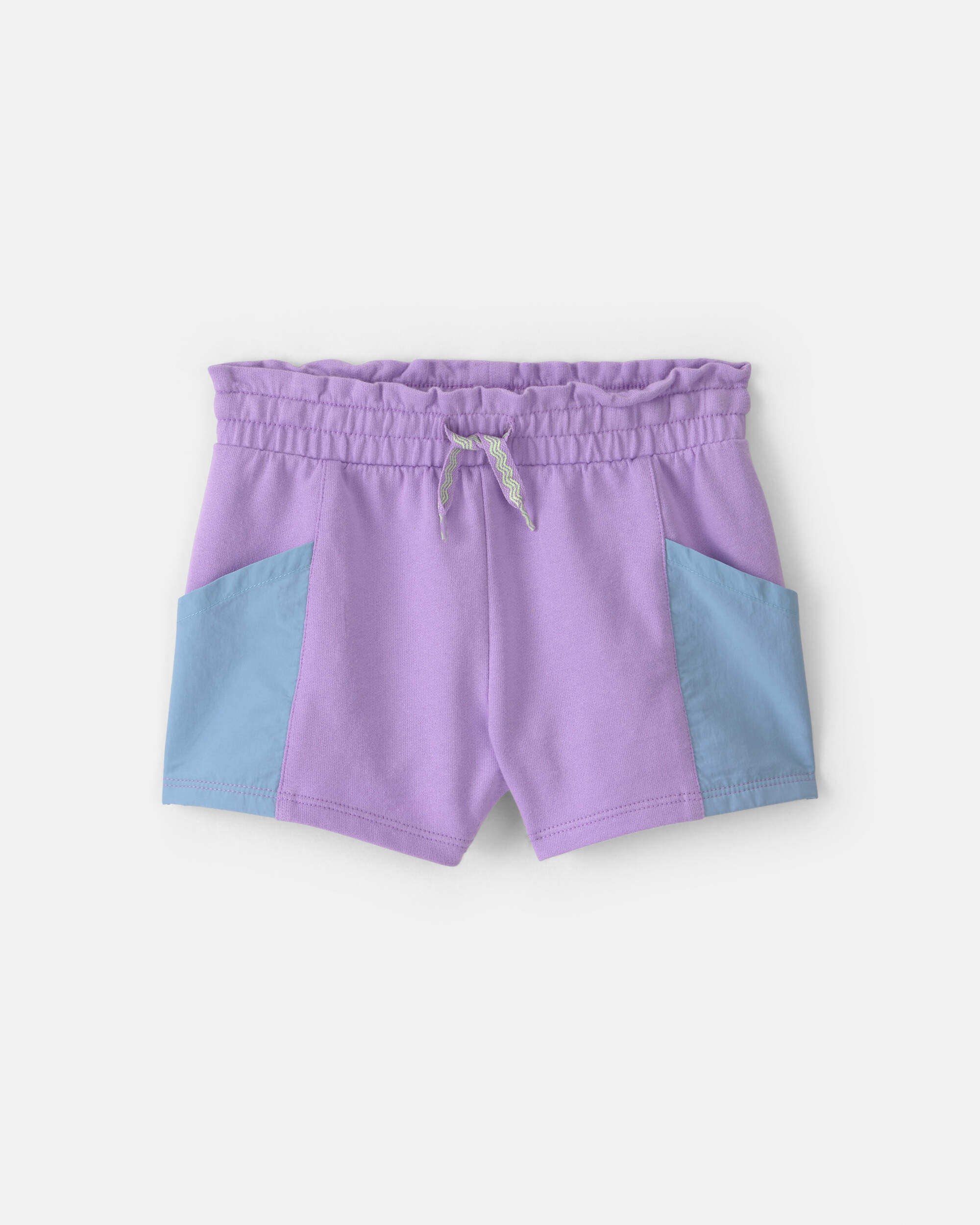 Toddler Girl French Terry Shorts - Purple/Blue