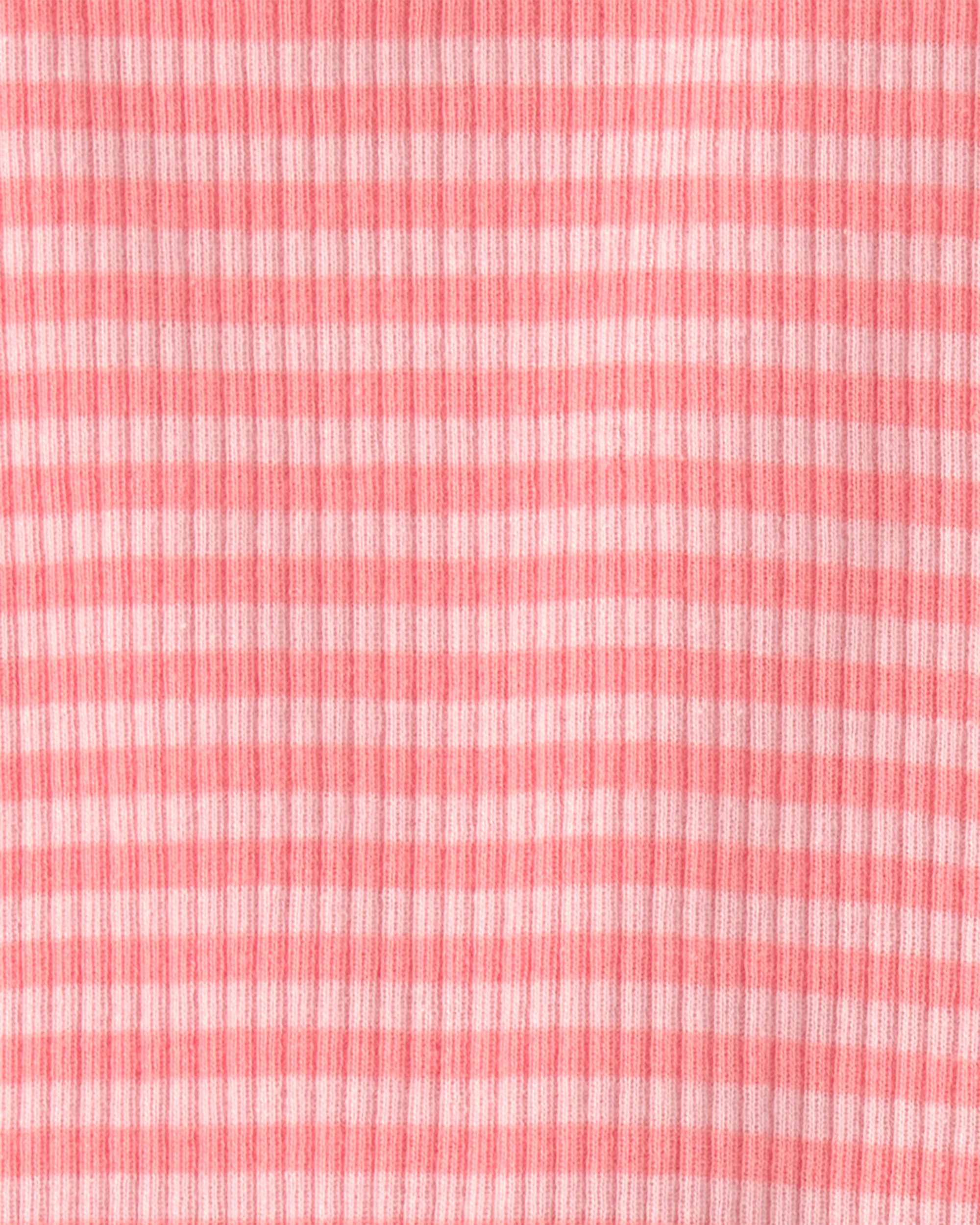 Baby Girl 3-Piece Ice Cream Truck Short-Sleeve Top, Bodysuit & Short Set - Pink/Ivory