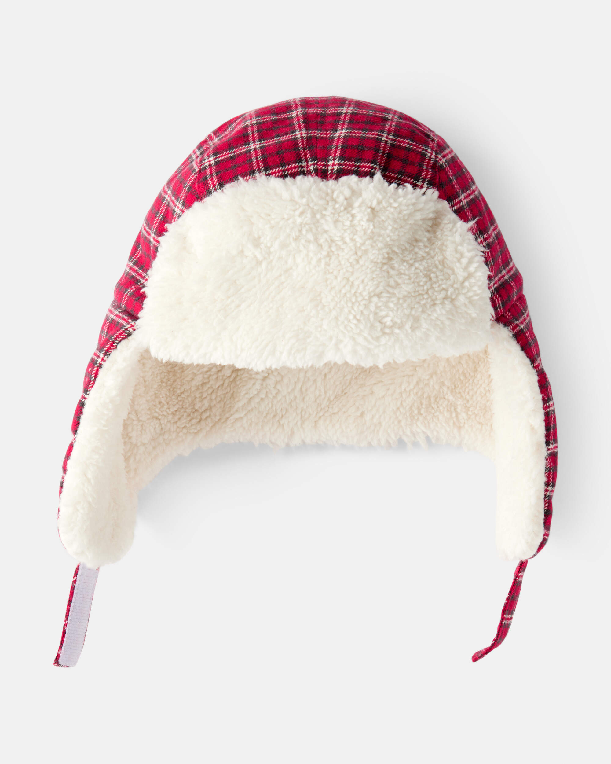 Toddler Boy Plaid Trapper Hat