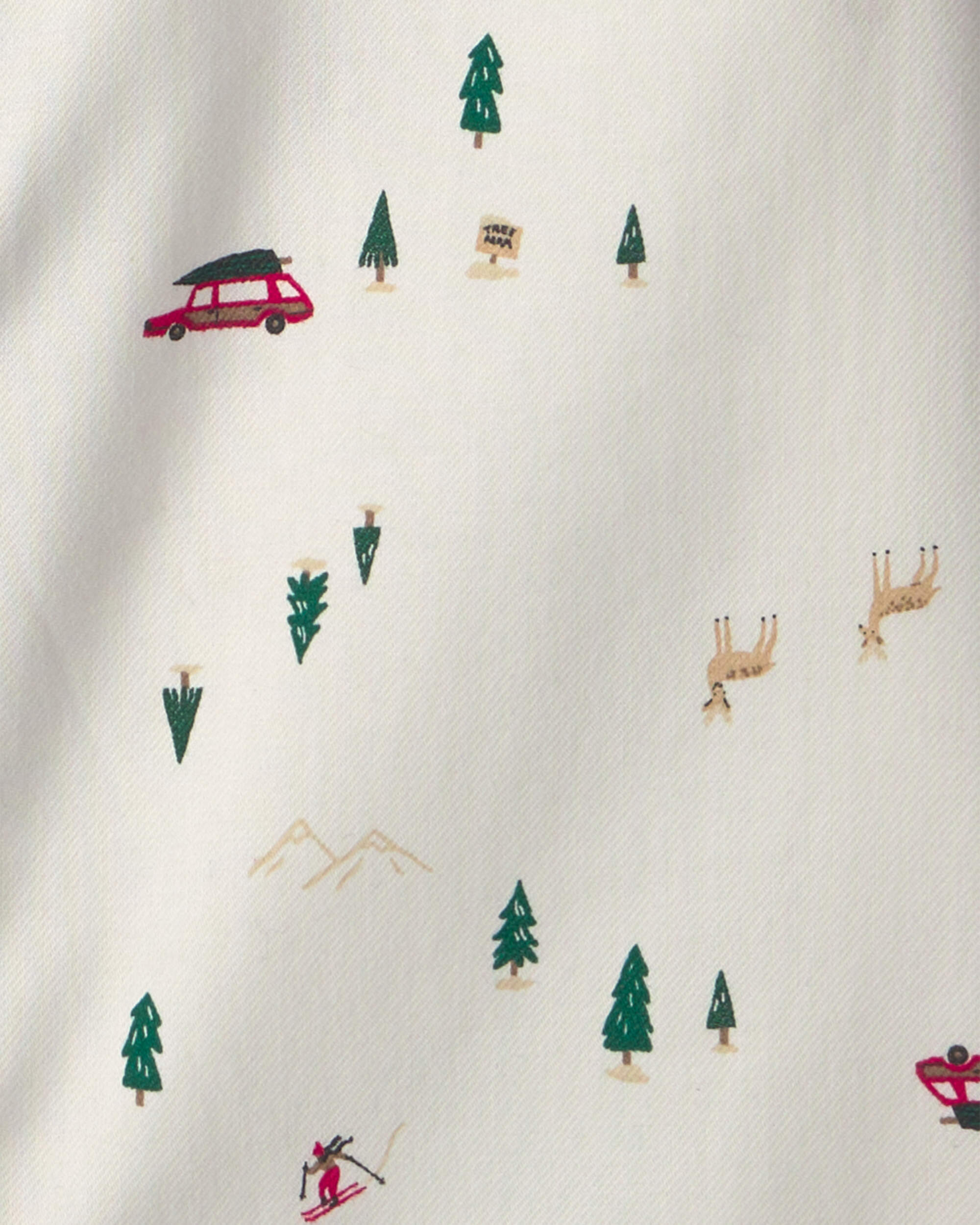 Boys Winter Long-Sleeve Button-Down Shirt - Cream