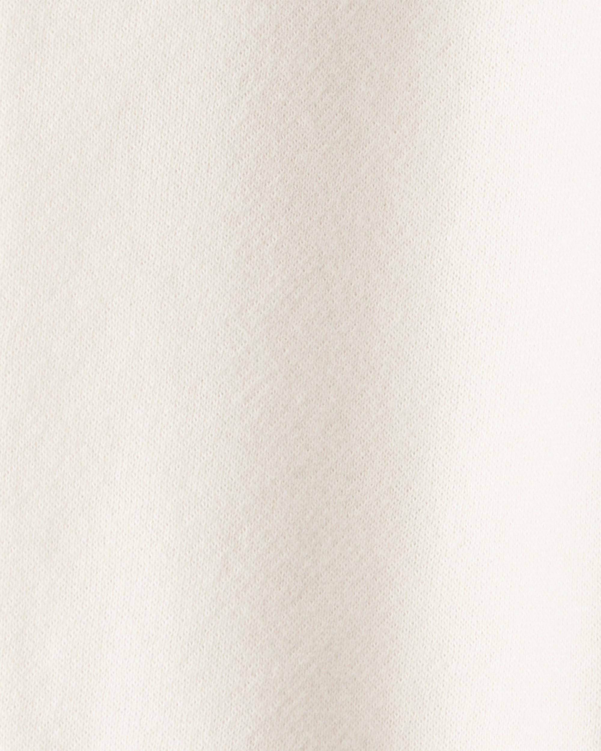 Baby Girl Fleece Pants - Cream