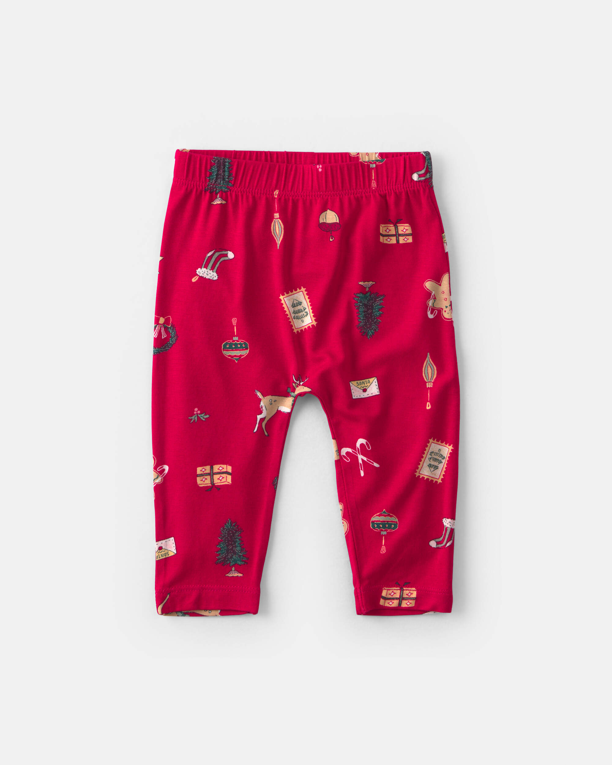 Baby 2-Piece Christmas PurelySoft™ Long-Sleeve Bodysuit & Pant Set - Red