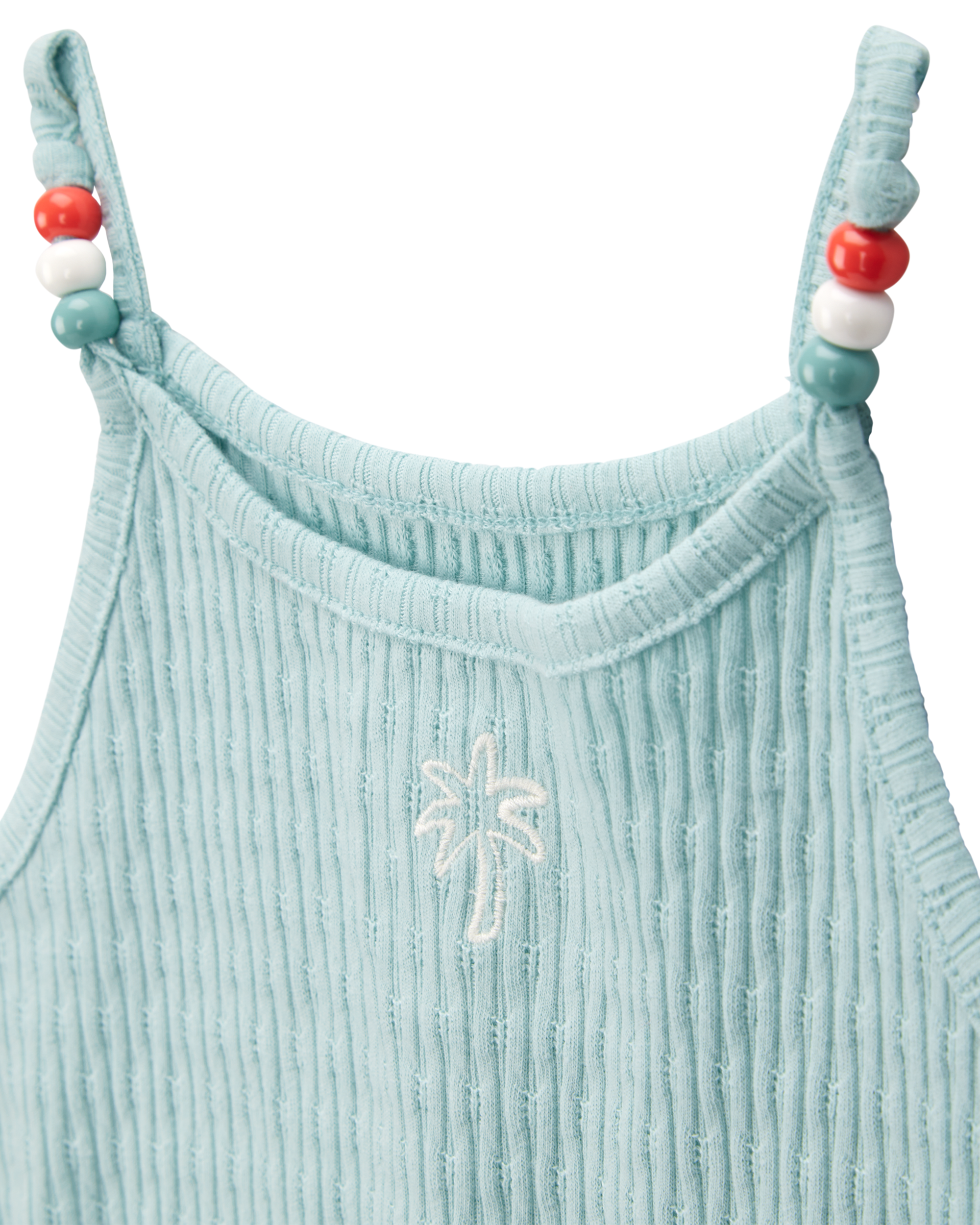 Toddler Girl Floral Ribbed Tank Top