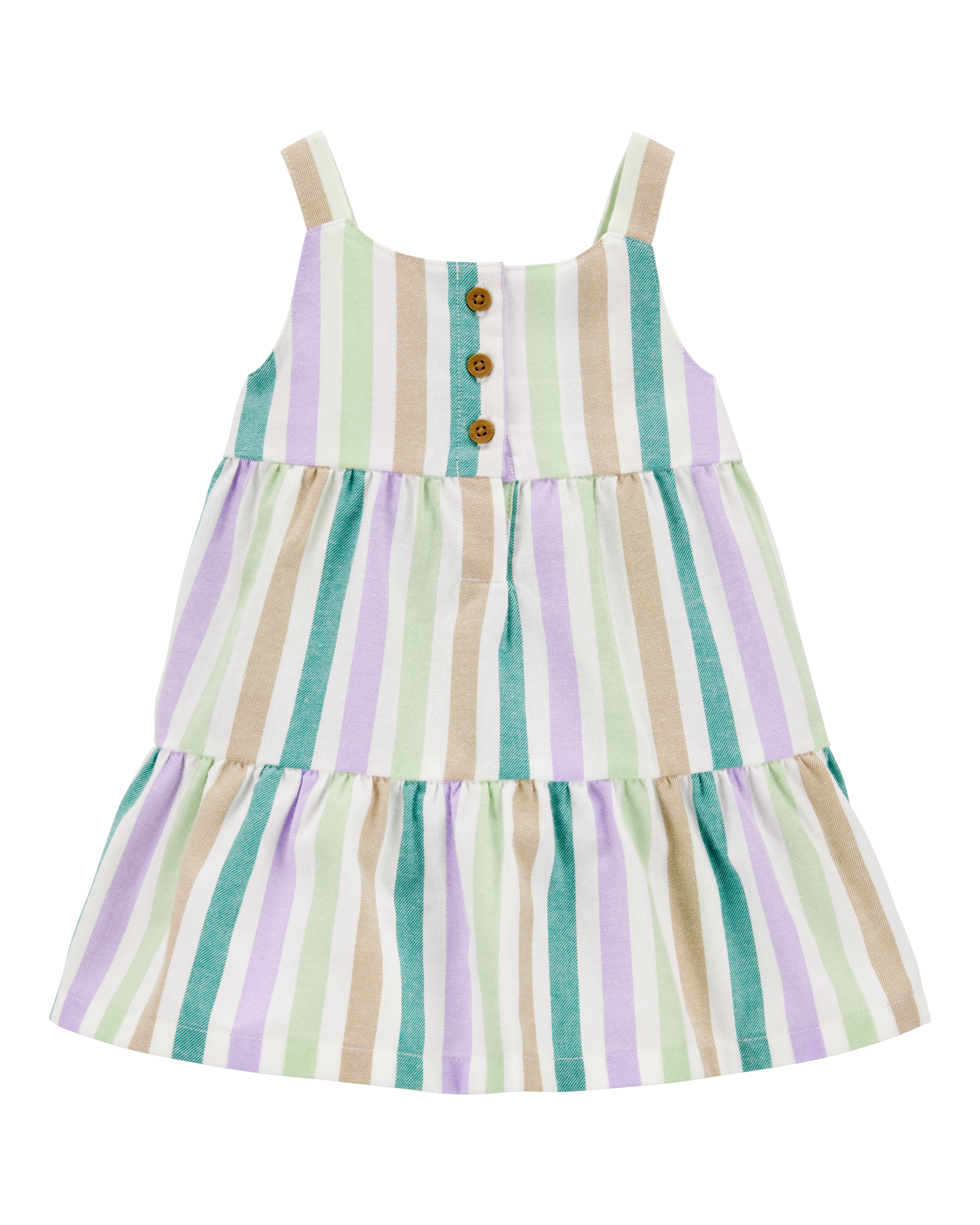 Tiered Striped Dress