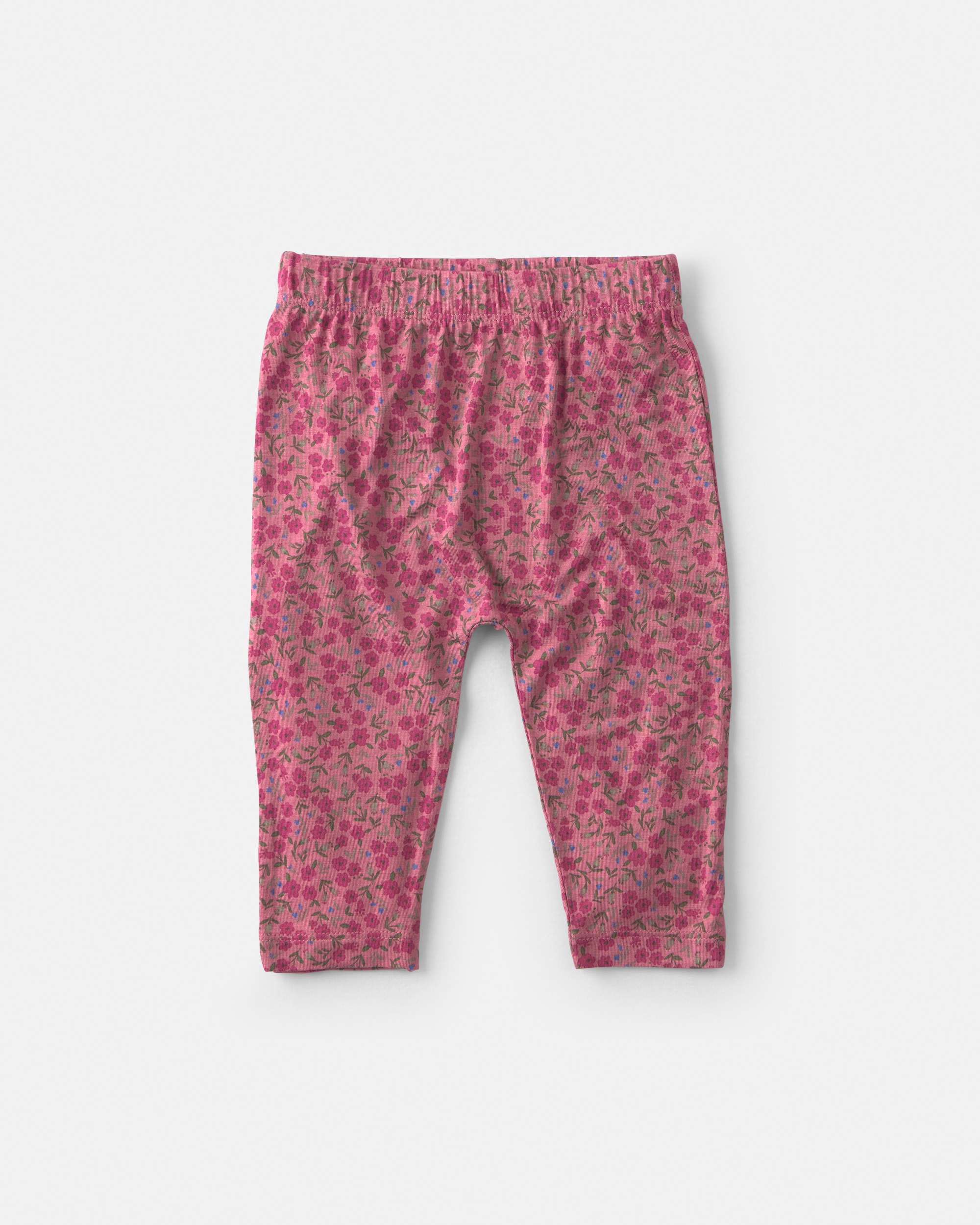 Baby Girl 2-Piece Floral PurelySoft™ Long-Sleeve Bodysuit & Pant Set - Pink