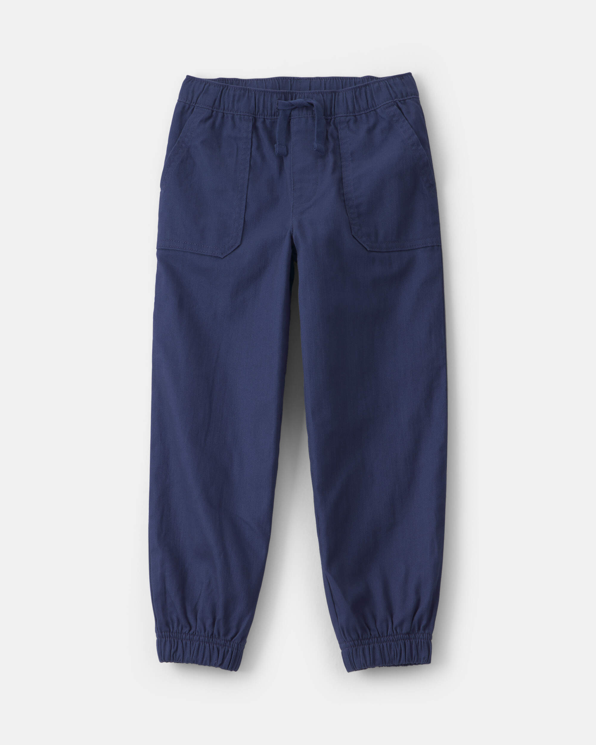 Boys Twill Joggers - Navy Blue