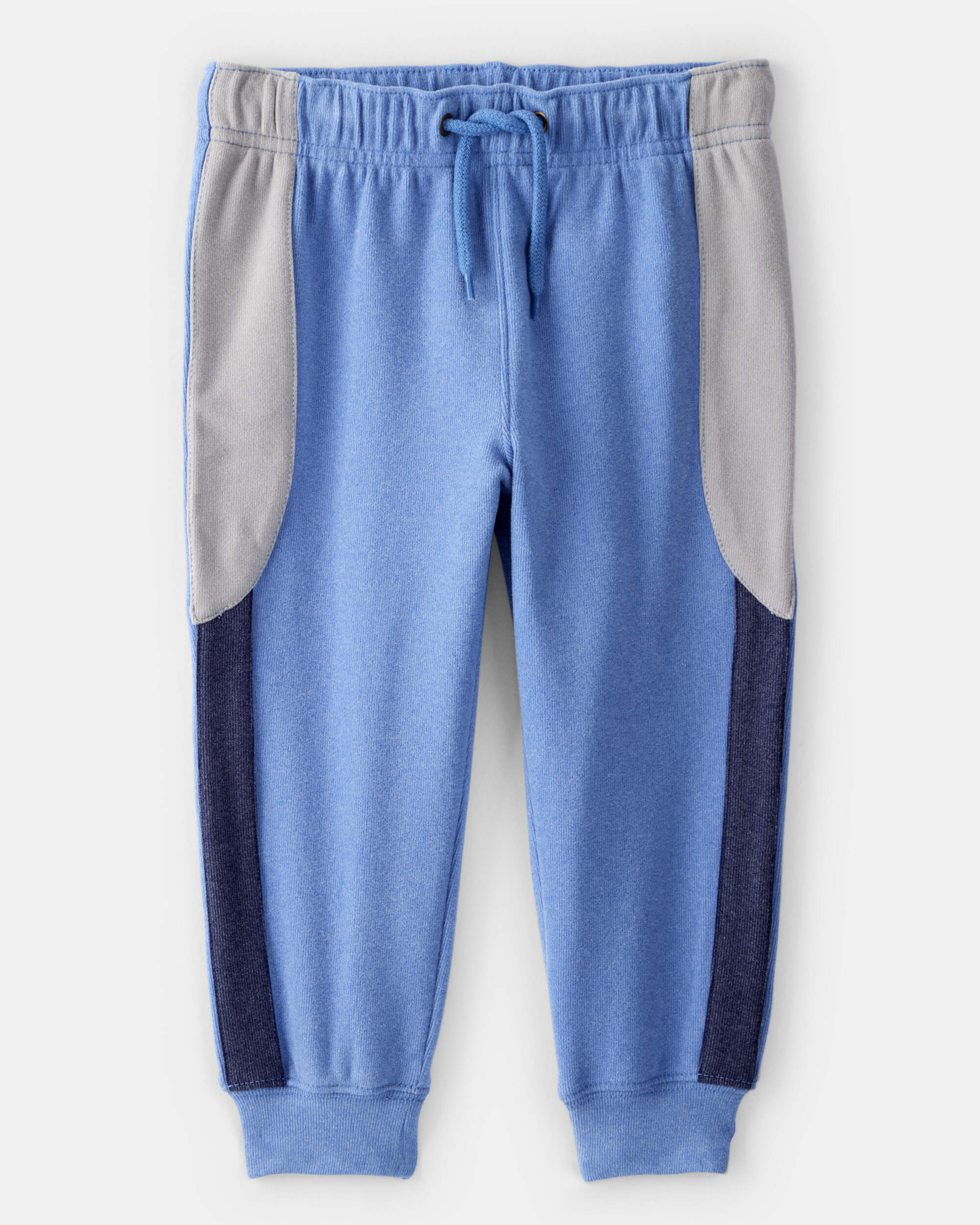 Toddler Boy Colourblock Joggers - Blue/Grey